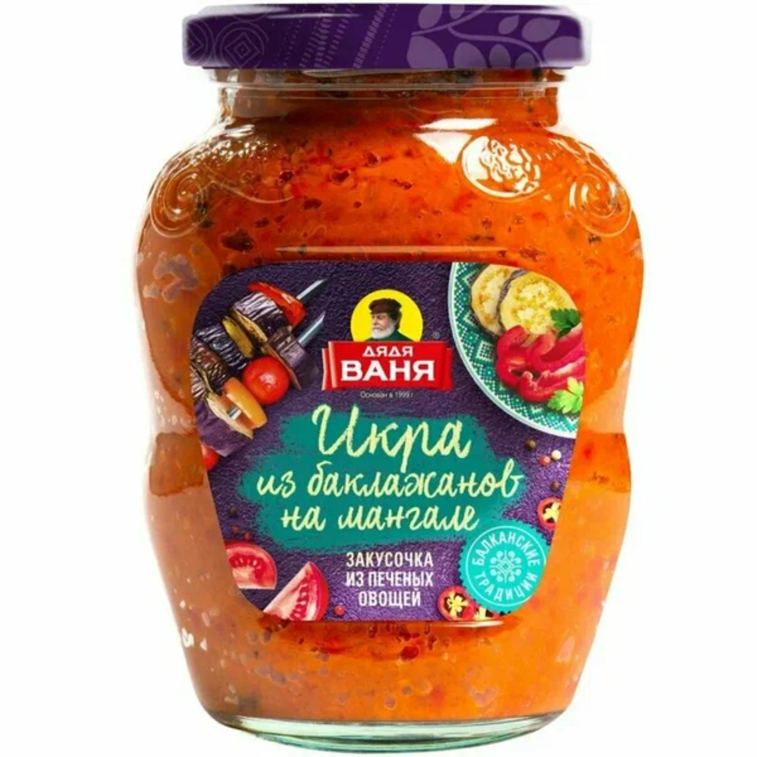 Икра баклажанов на мангале Дядя Ваня стеклянная банка 370 г 209₽