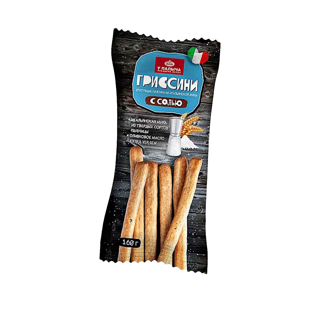 Гриссини У Палыча с морской солью 0,16 кг