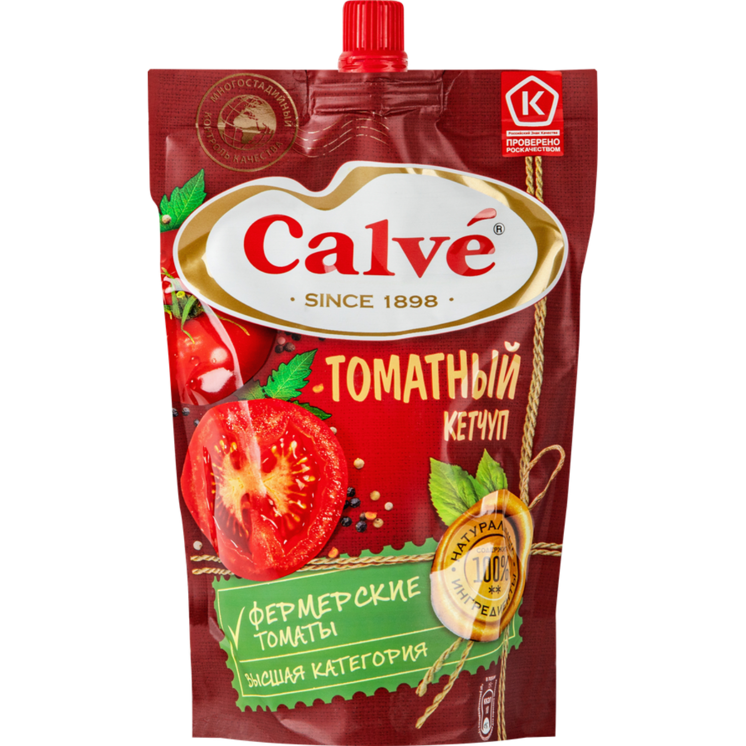 Кетчуп Calve томатный дой-пак 350 г