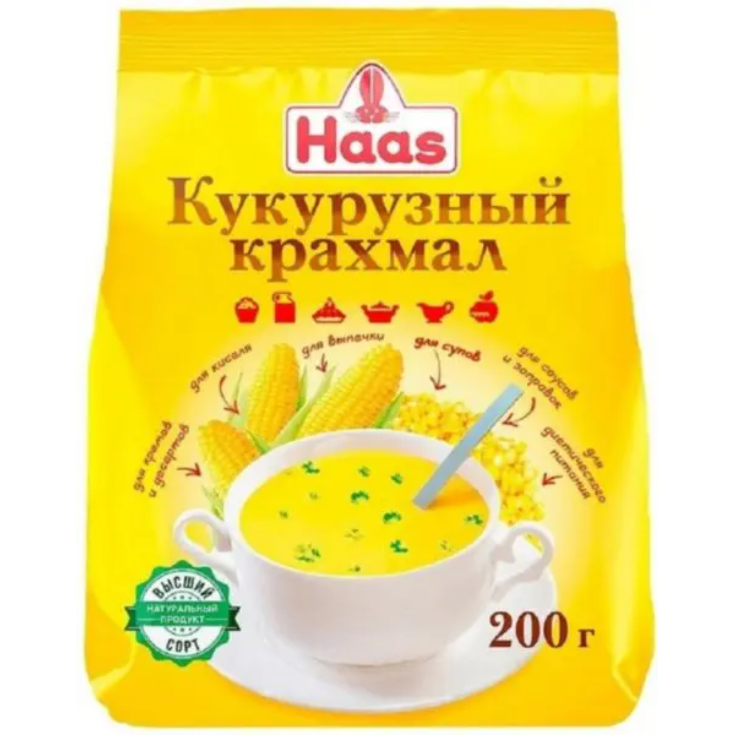 Крахмал кукурузный Haas 200 г