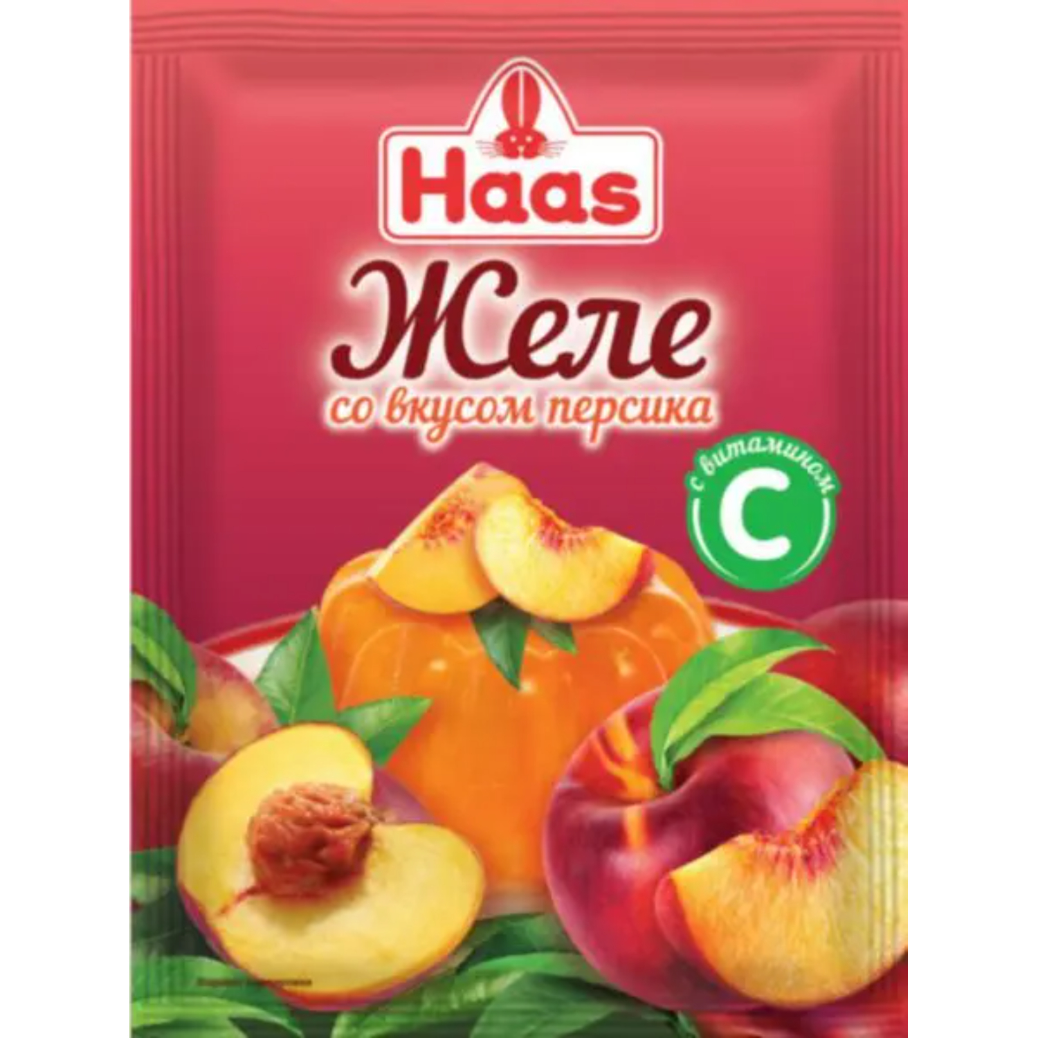 Желе Haas персик с витамином С 50 г