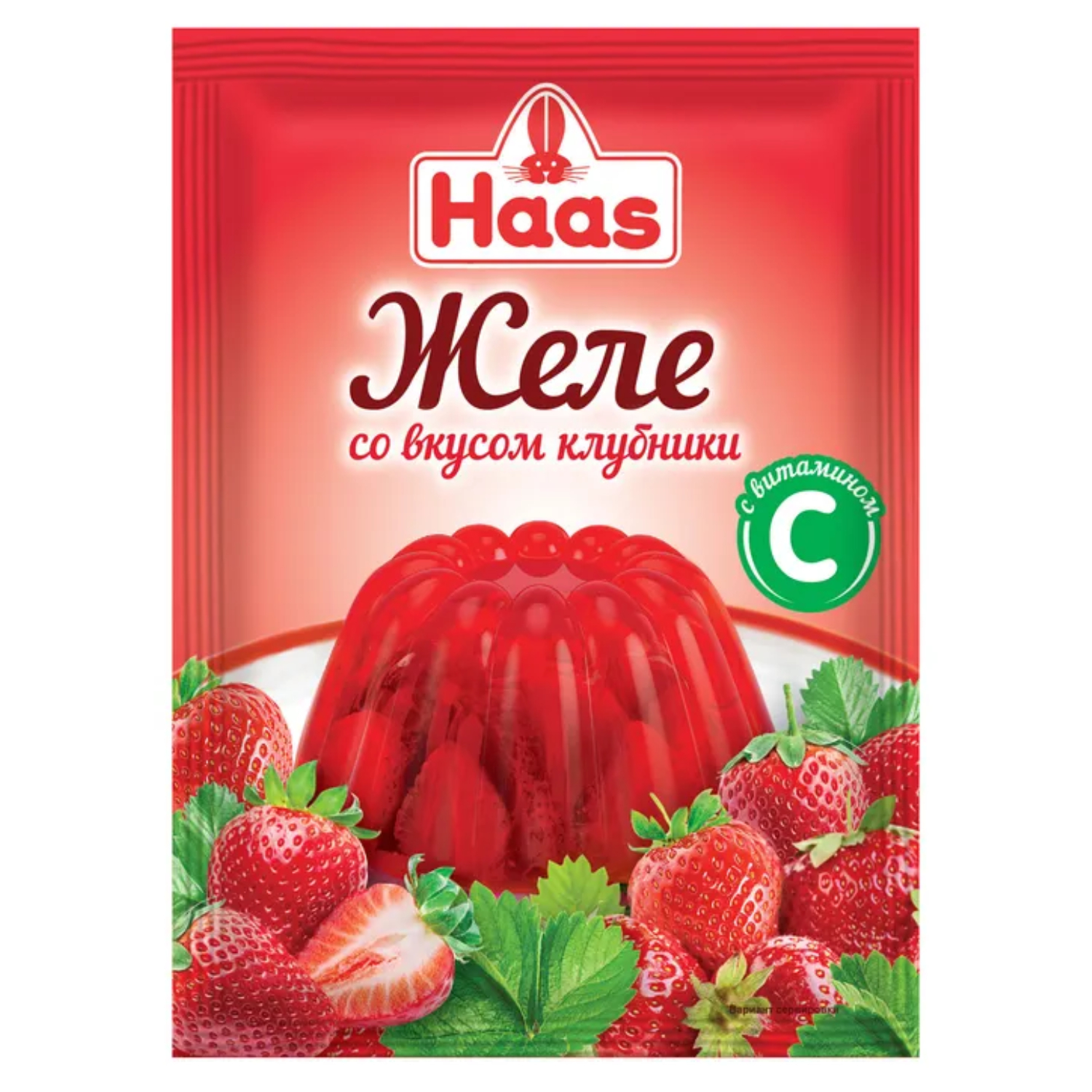 Желе Haas клубника с витамином С 50 г