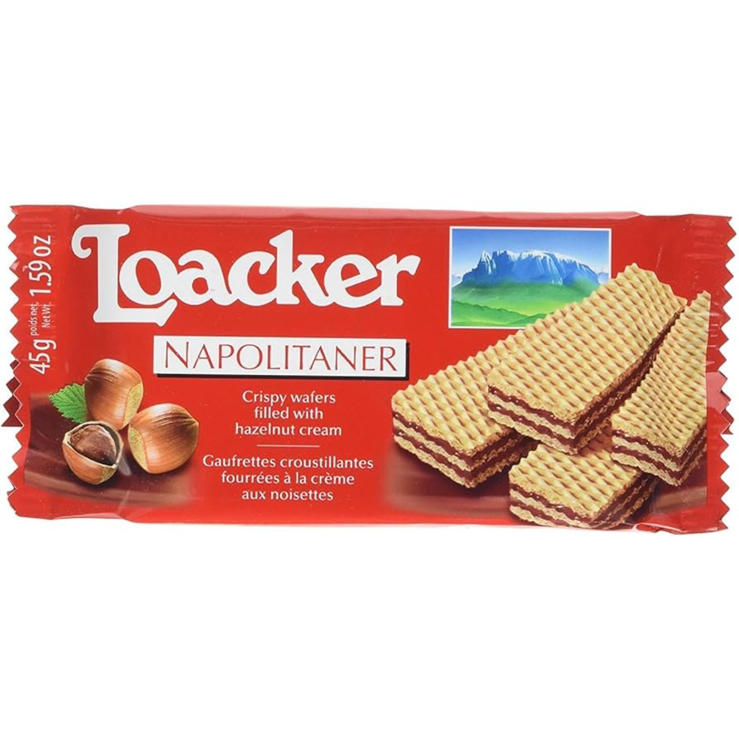Вафли Loacker классик Наполитанер 45 г 139₽