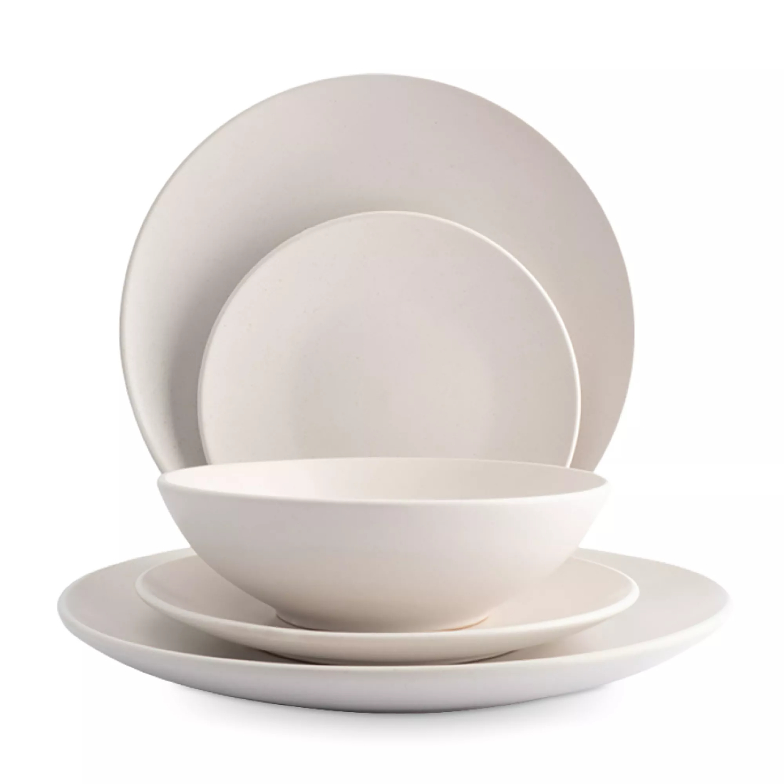 Сервиз обеденный Anna Lafarg Scanno на 6 персон 18 предметов керамика белый в крапинку ANLAF-SDC1193 5199₽