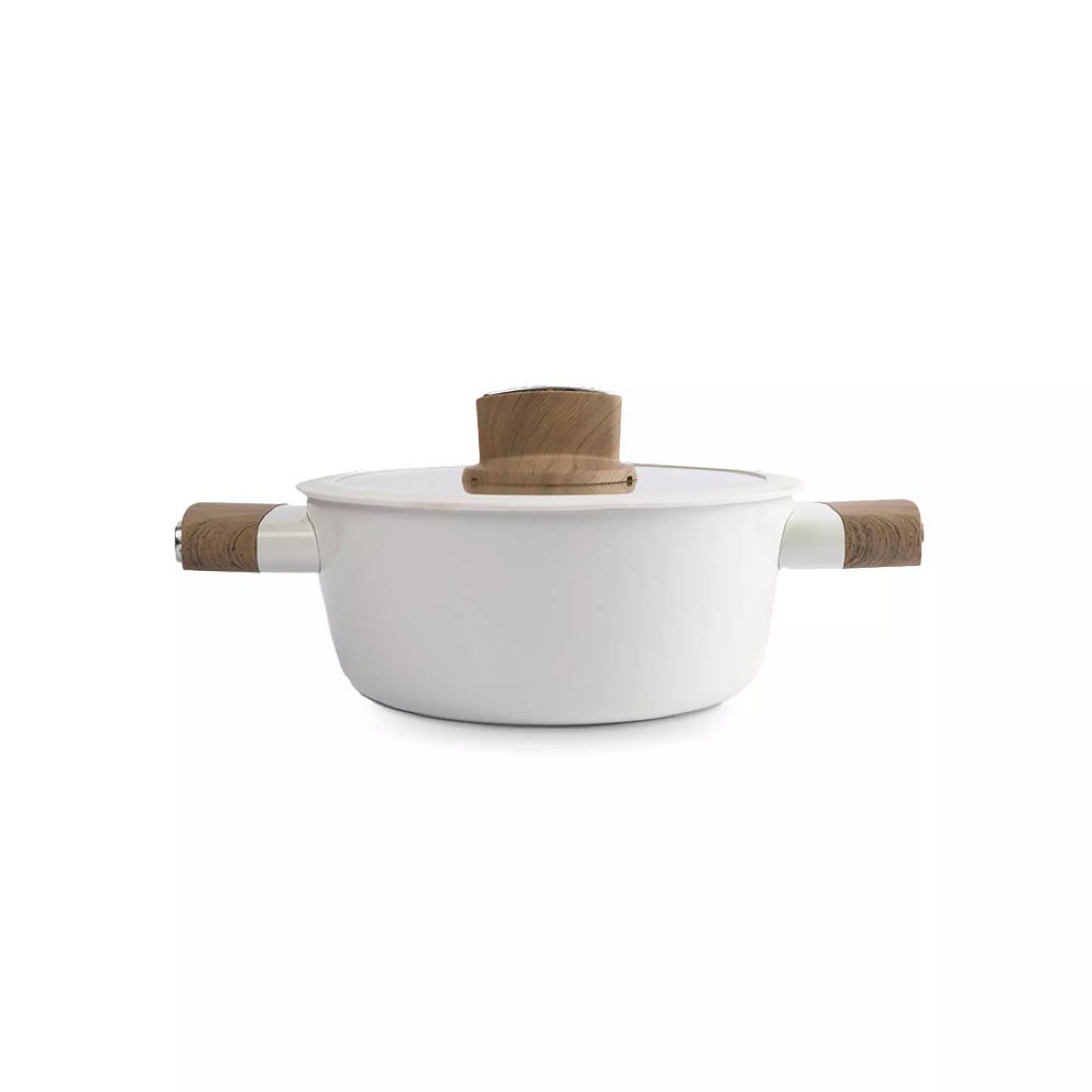 Кастрюля с крышкой Anna Lafarg Palisander 2.2 л, 20 см, алюминий с антипригарным покрытием, бежевый, ANLAF-P12GNC-20