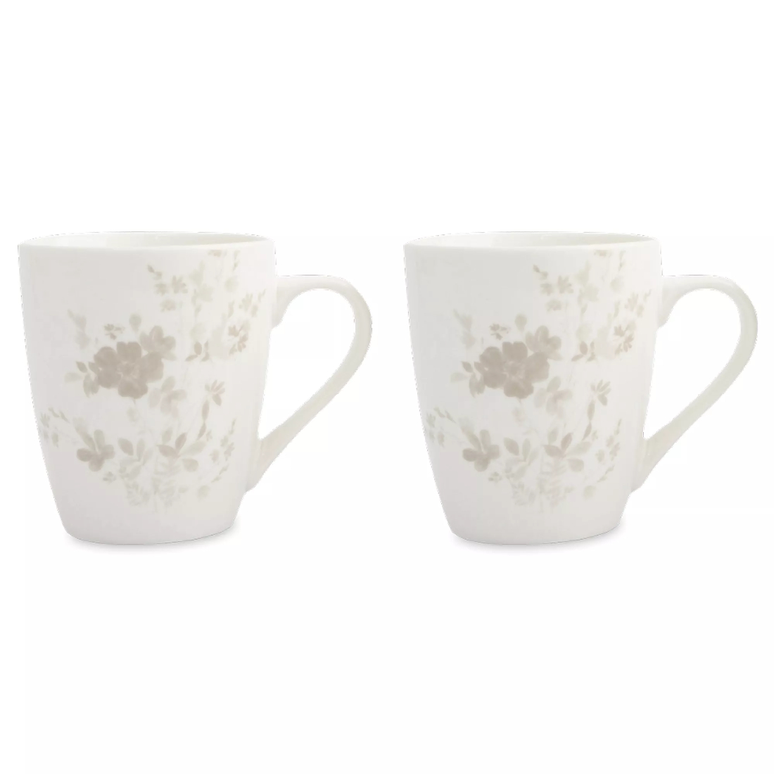 Набор кружек Anna Lafarg Florence Цветы и листья 2 шт 350 мл фарфор белый ANLAF-MB2810-MUG2 719₽