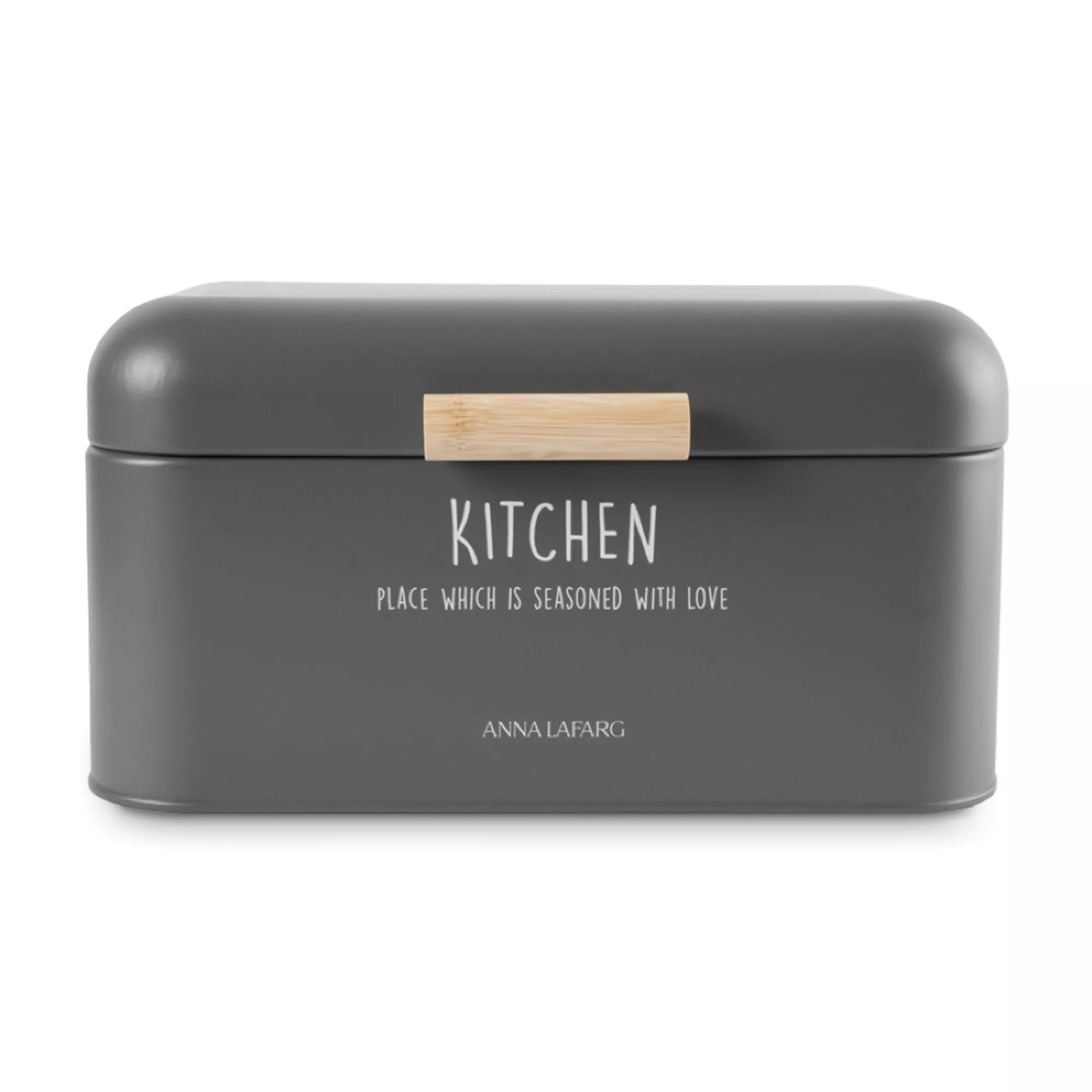 Хлебница Anna Lafarg Local 30х17 см, металл/дерево, серый, ANLAF-SW8507-1BH