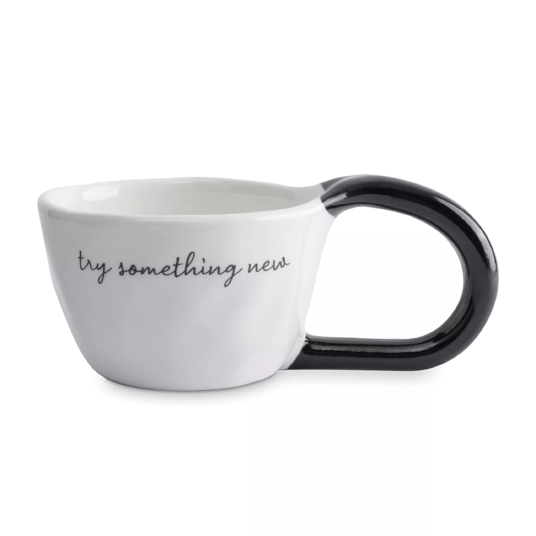 Кружка Anna Lafarg Eccentric Try something new 320 мл фарфор белый черный ANLAF-KY1401 1399₽