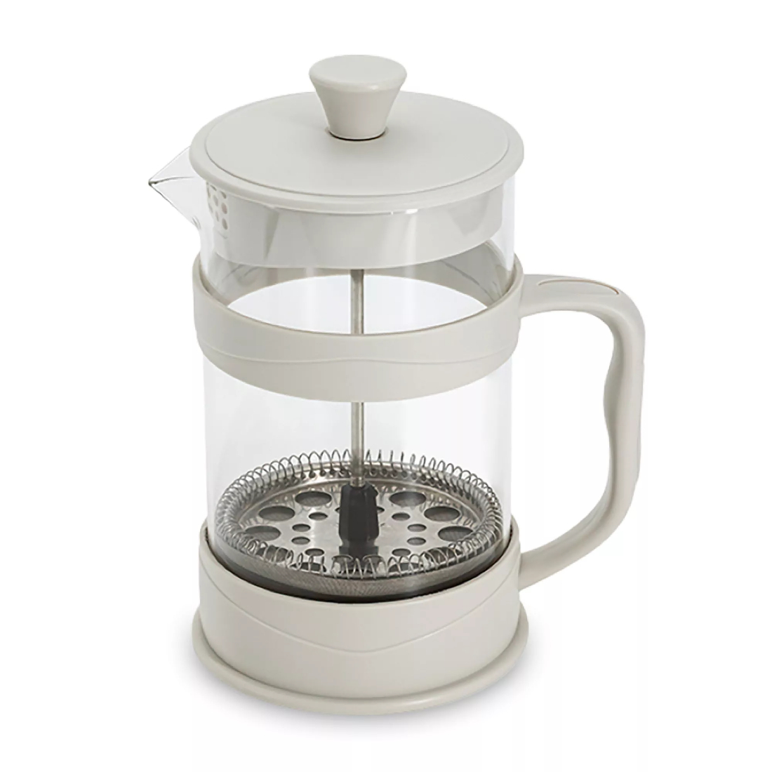 Френч-пресс Anna Lafarg Visual 850 мл, стекло, сталь, пластик, молочный, ANLAF-S13-0306