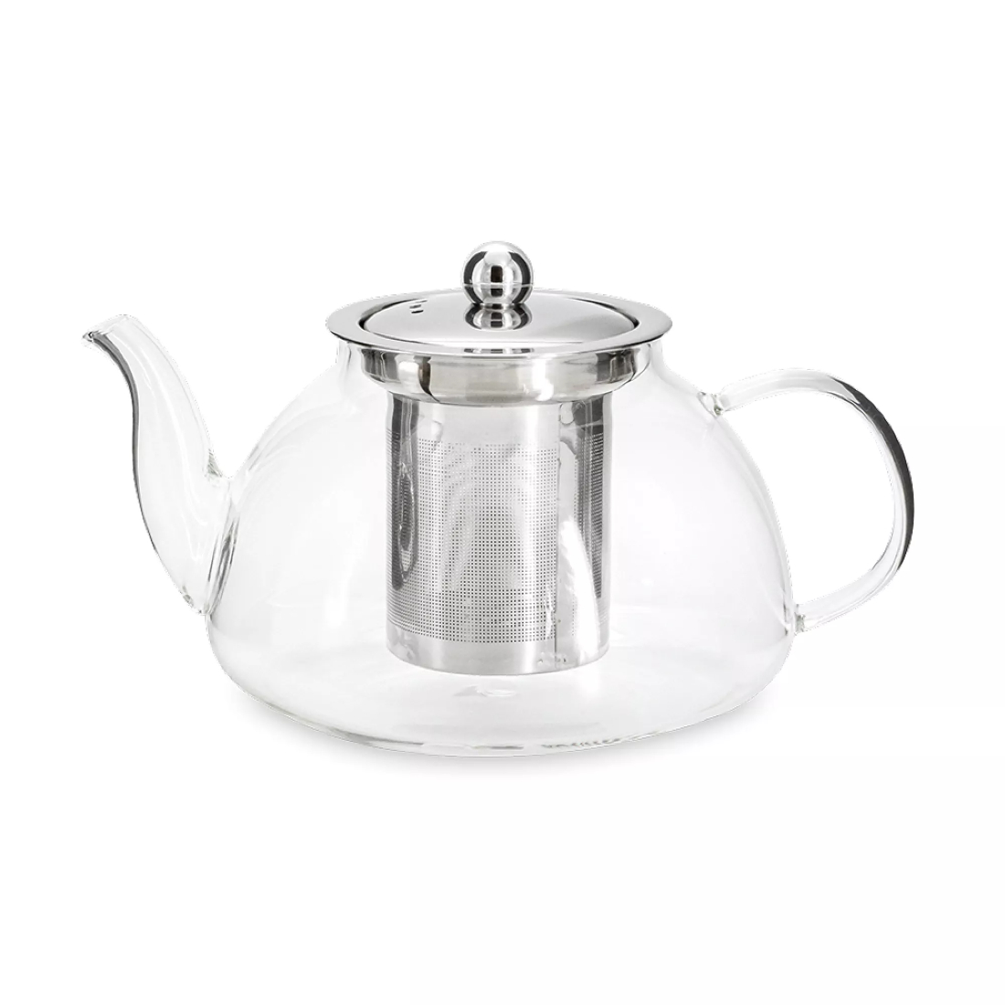 Чайник заварочный Anna Lafarg Base 1 л, сталь, стекло, серебристый, ANLAF-GMK117798