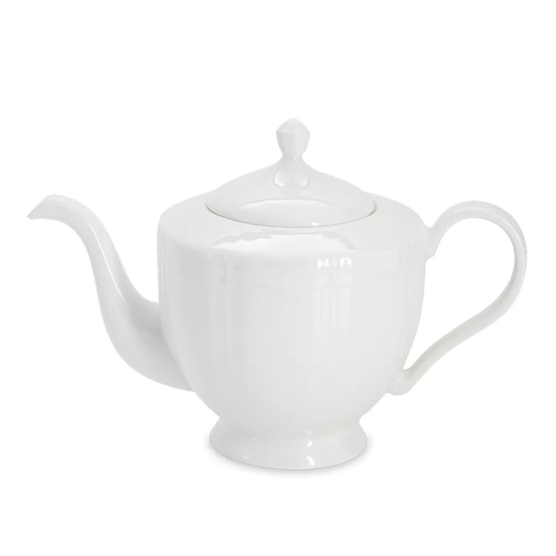 Чайник заварочный Anna Lafarg Emily Lotus white, 1.1 л, фарфор, белый, AL-1201L-E11