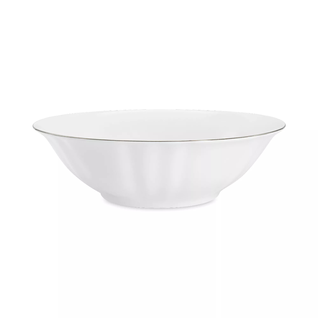 Салатник Anna Lafarg Emily Lotus silver 23х65 см 135 л фарфор белый с серебристым кантом AL-1308L-E11 1899₽