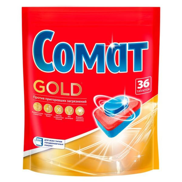Таблетки для ПММ Сомат Gold 36 шт 679₽