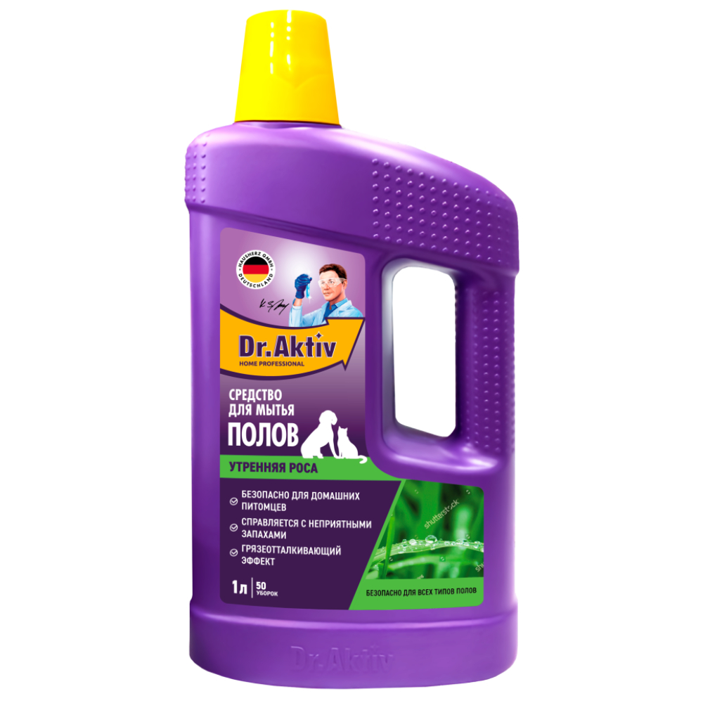 Средство для мытья пола Dr. Aktiv Утренняя роса 1 л