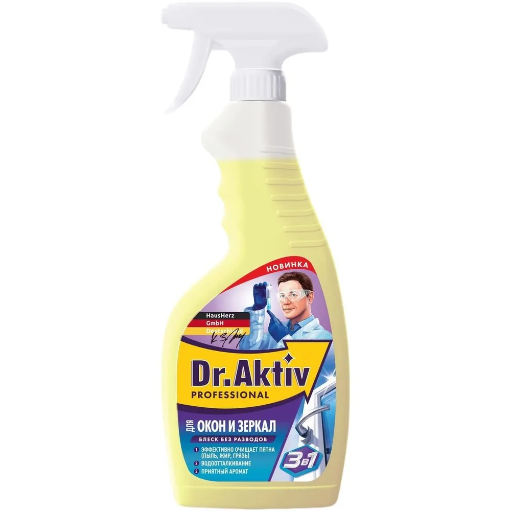 Моющее средство Dr. Aktiv для окон и зеркал 0,5 л
