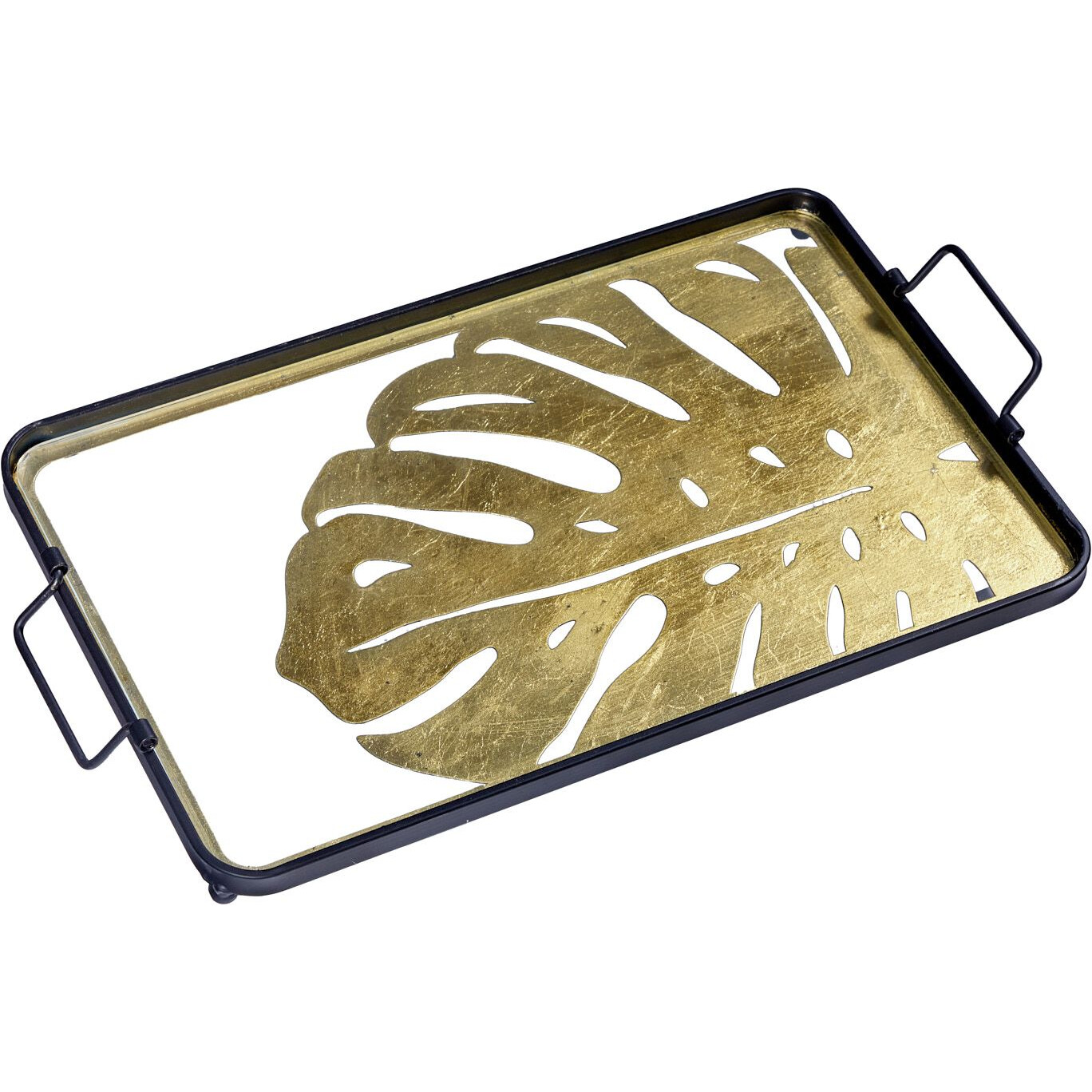 Поднос Glasar Листья 53х29х4 см