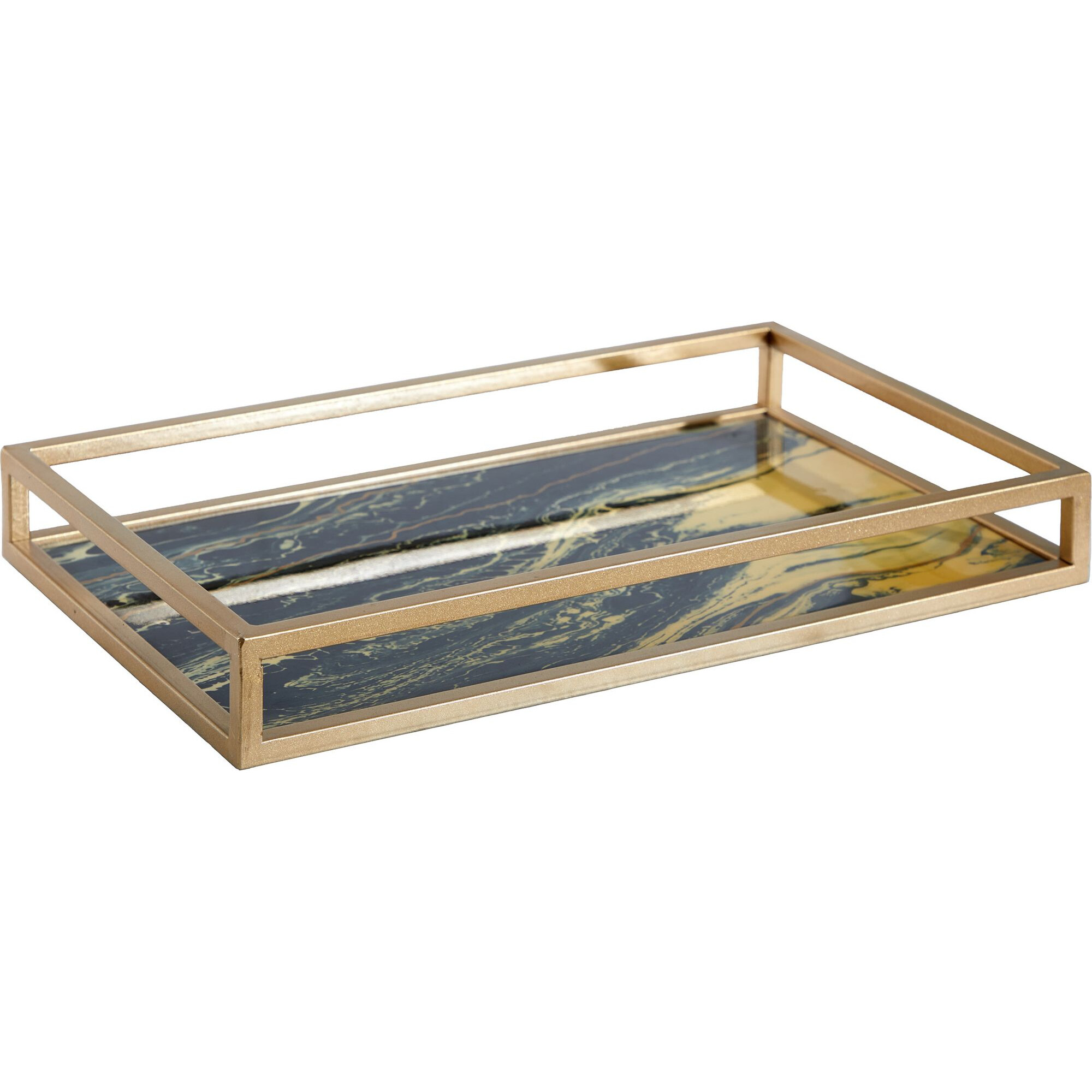 Поднос Glasar Листья 40х24х5 см