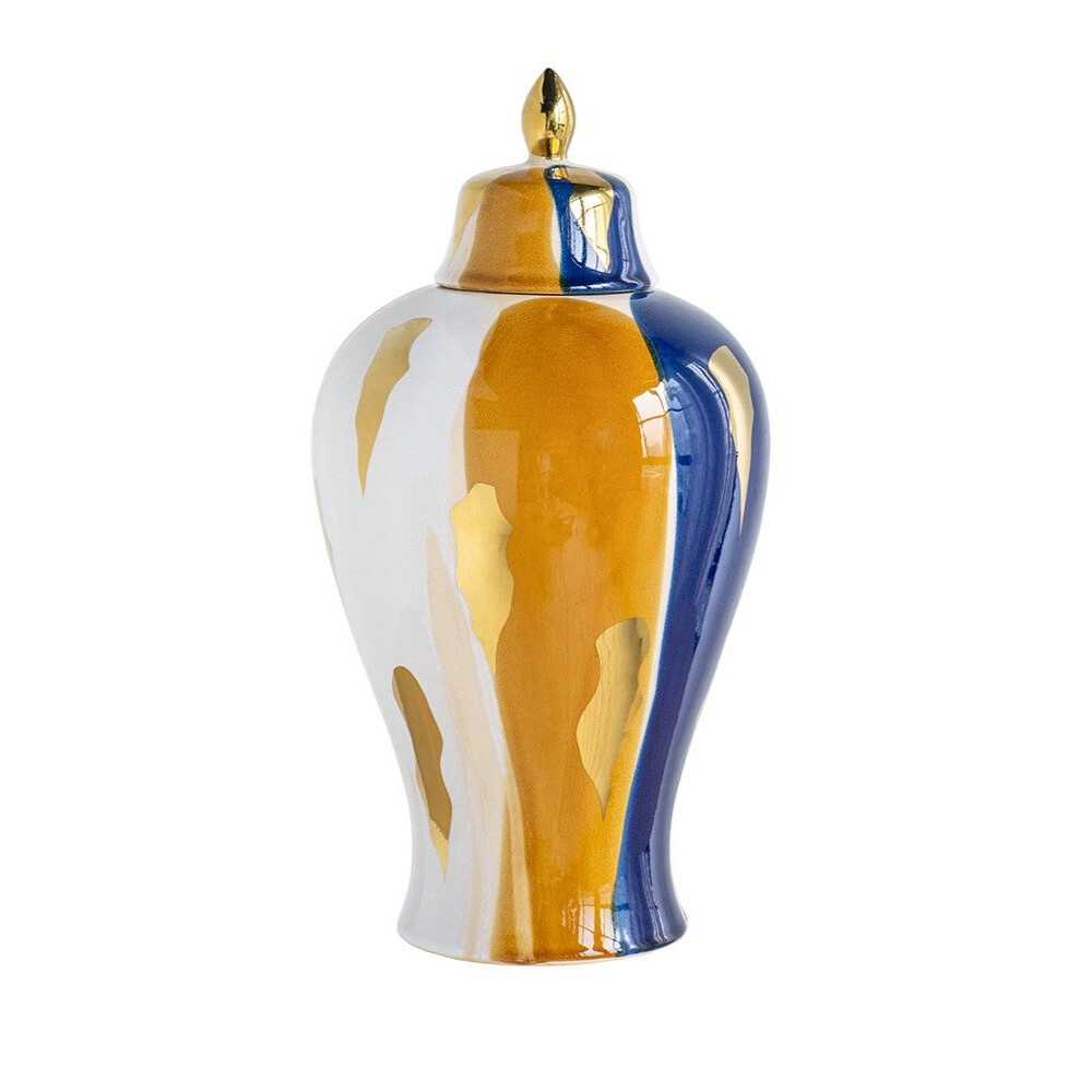 Ваза с крышкой Glasar 25х25х49 см