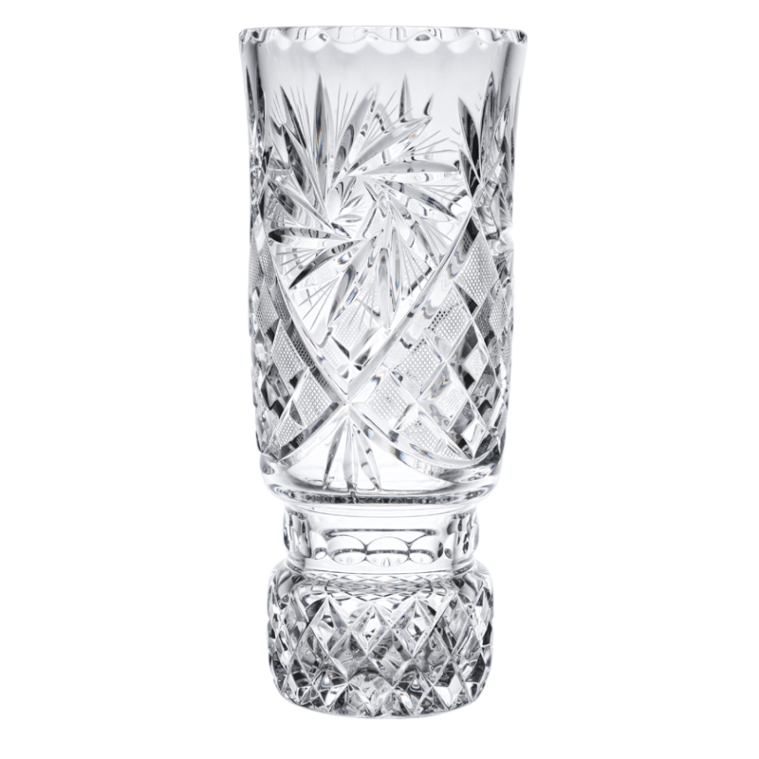 Ваза для цветов Неман хрусталь 1вел 1000/1 мельница