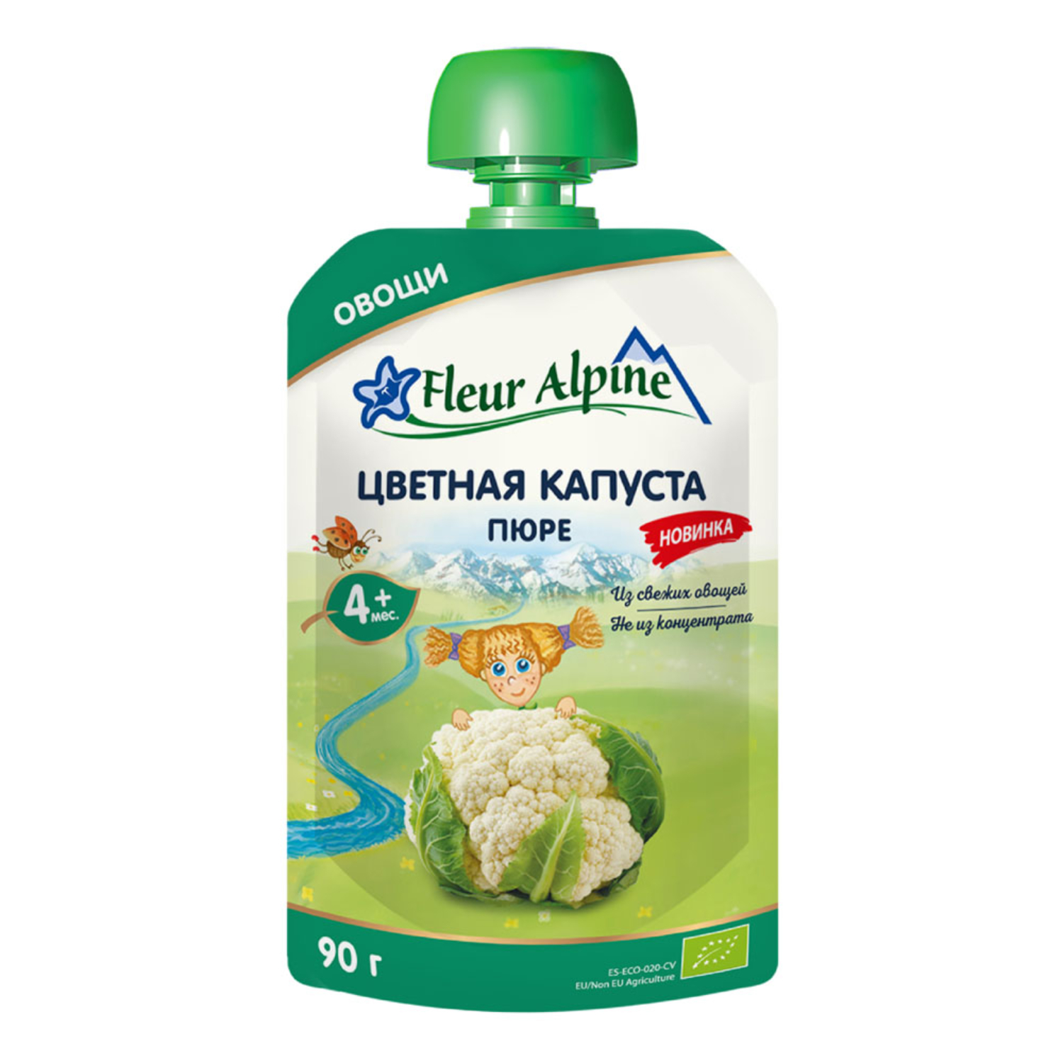 Пюре Fleur Alpine цветная капуста пауч с 4 месяцев 90 г 129₽