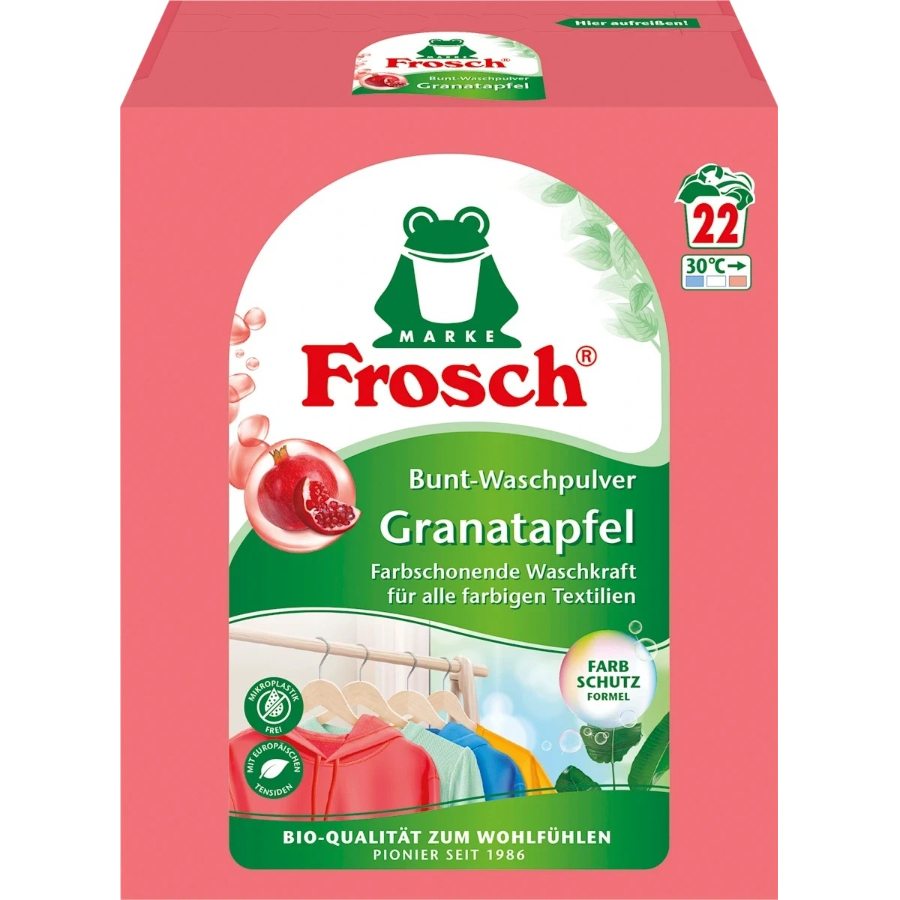 Стиральный порошок Frosch для цветного гранат 1,45 кг