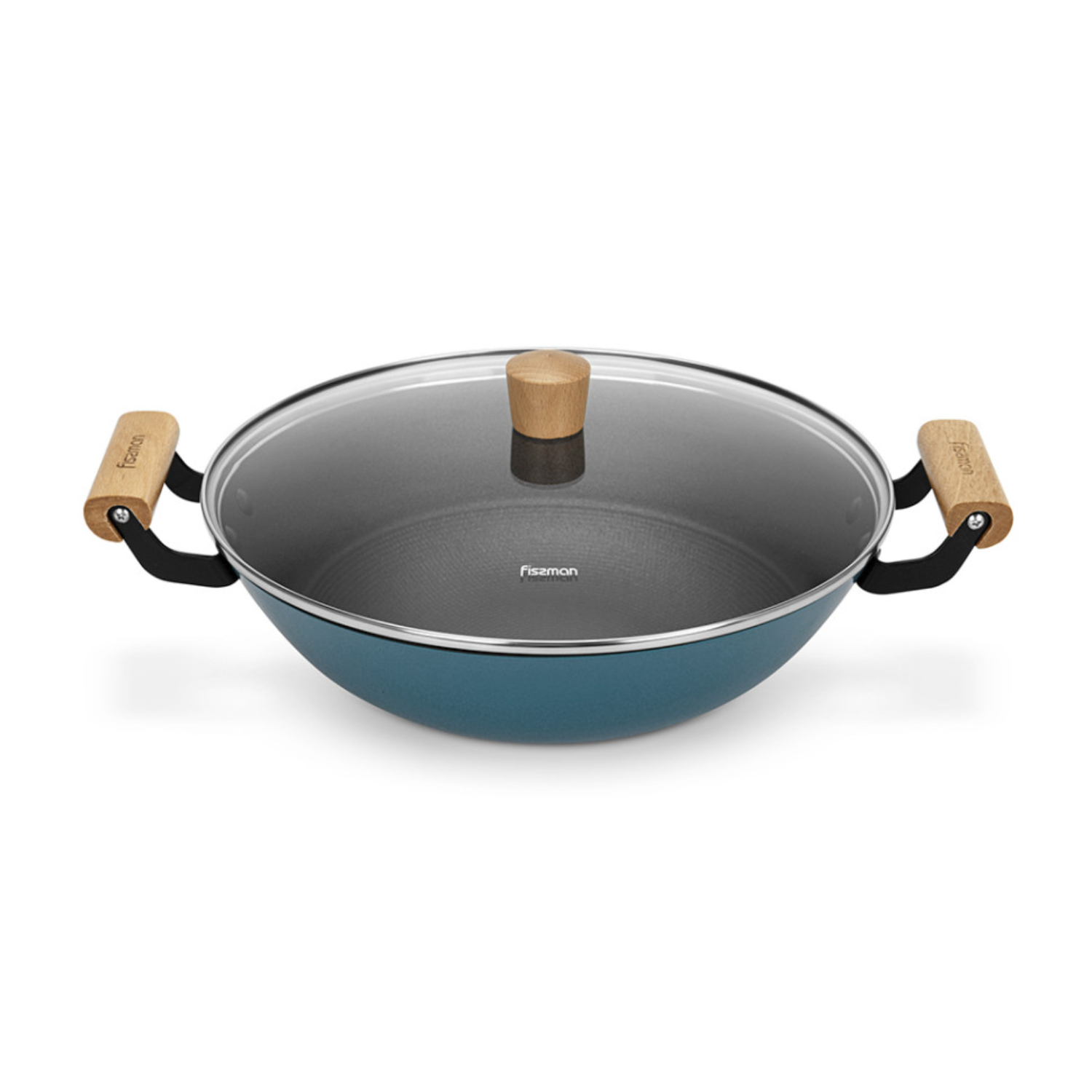 Вок Fissman Seagreen эмалированный чугун, 32x9,2 см, 5 л
