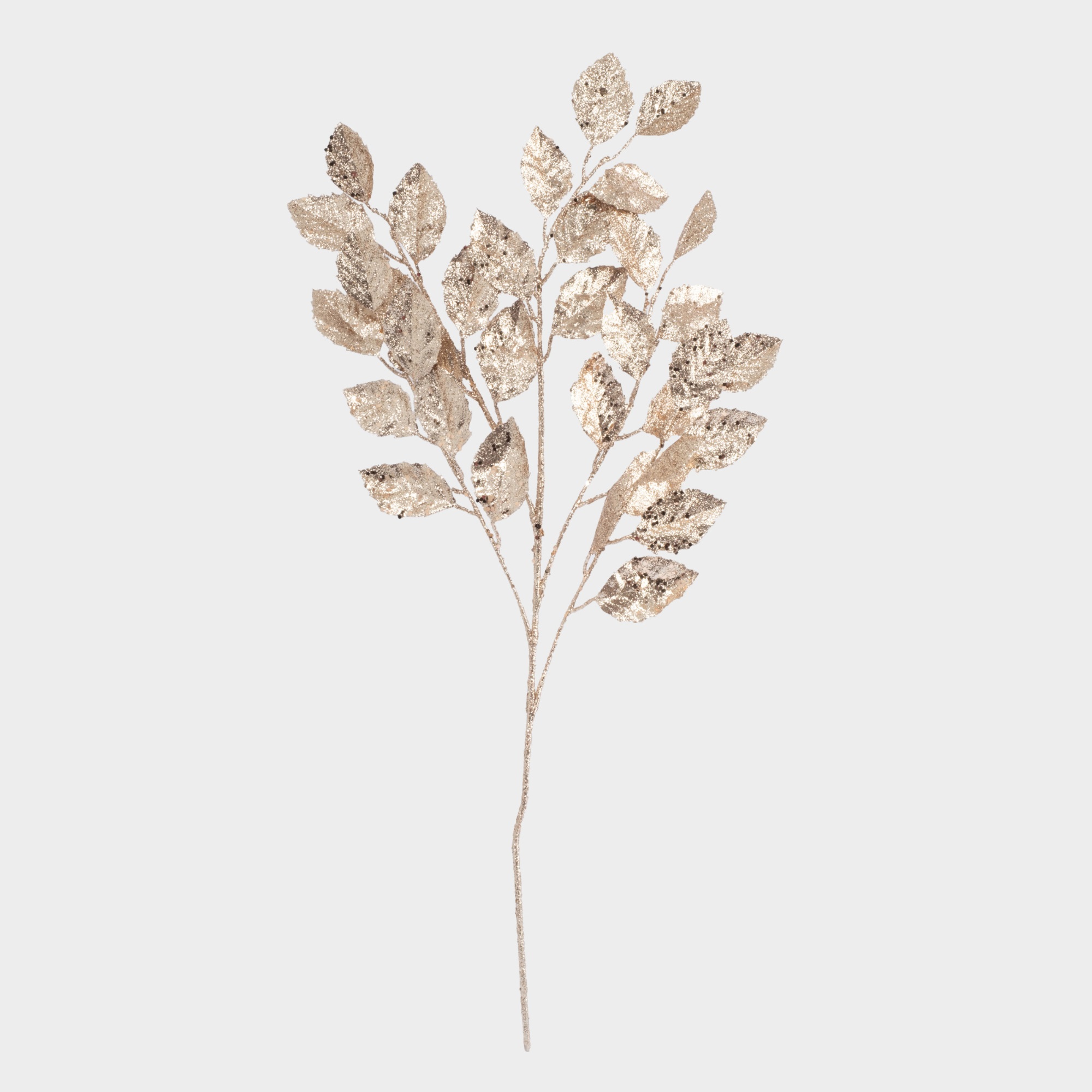 Ветка декоративная Anna Lafarg золотистая листья 74 см