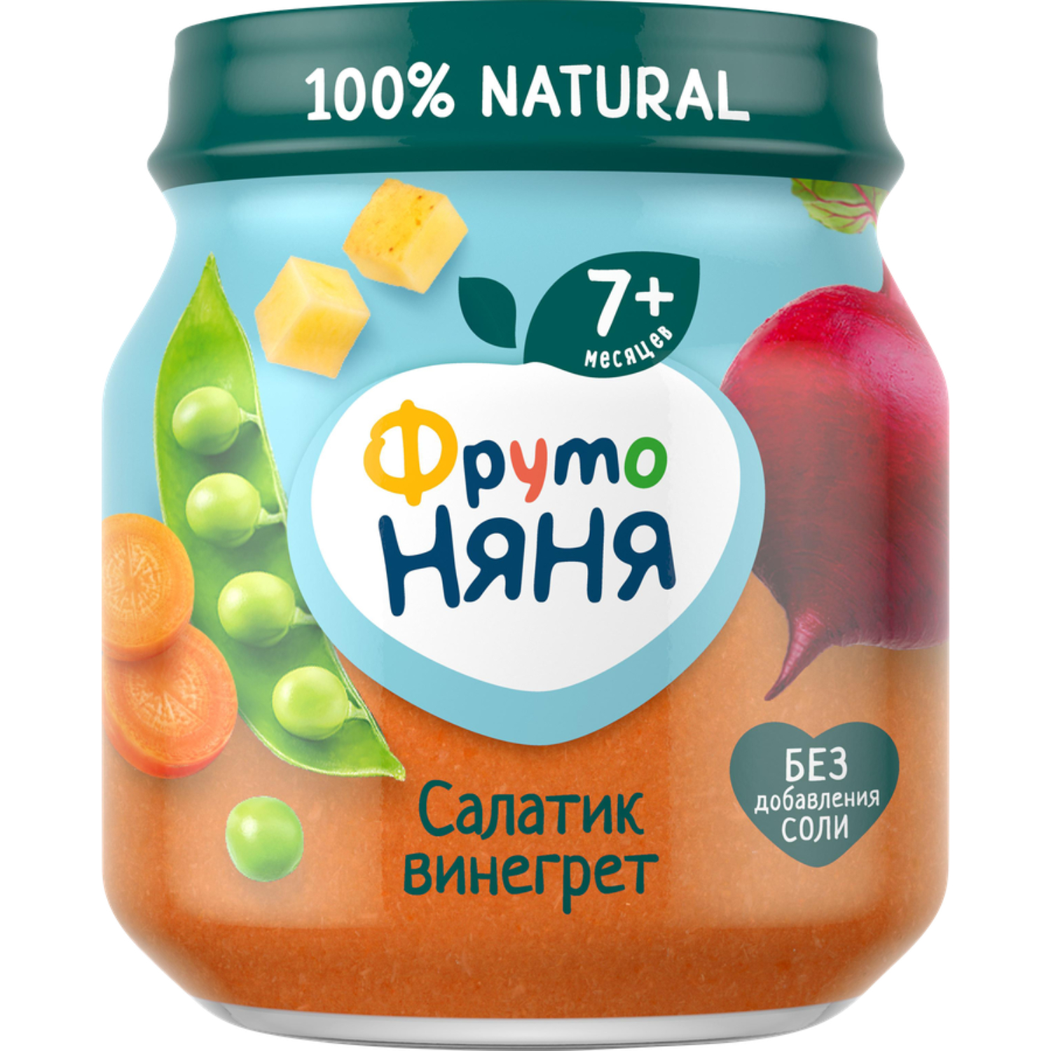 Пюре ФрутоНяня салатик винегрет 110 г 75₽