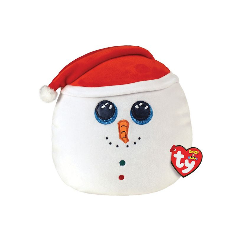Мягкая игрушка-сквиш TY Флурри снеговик 35 см 779₽