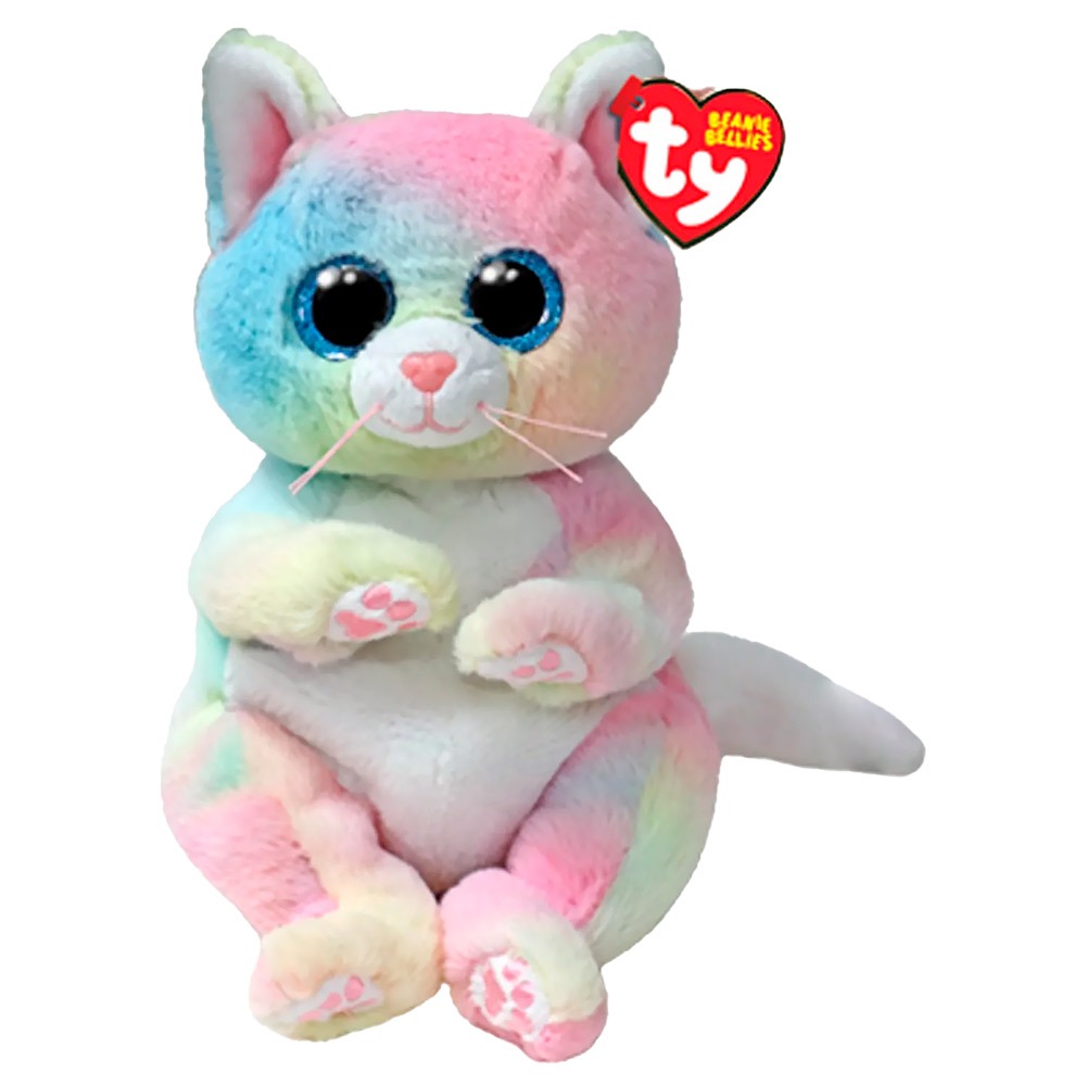 Мягкая игрушка TY Дженни кошечка разноцветная 15 см 779₽