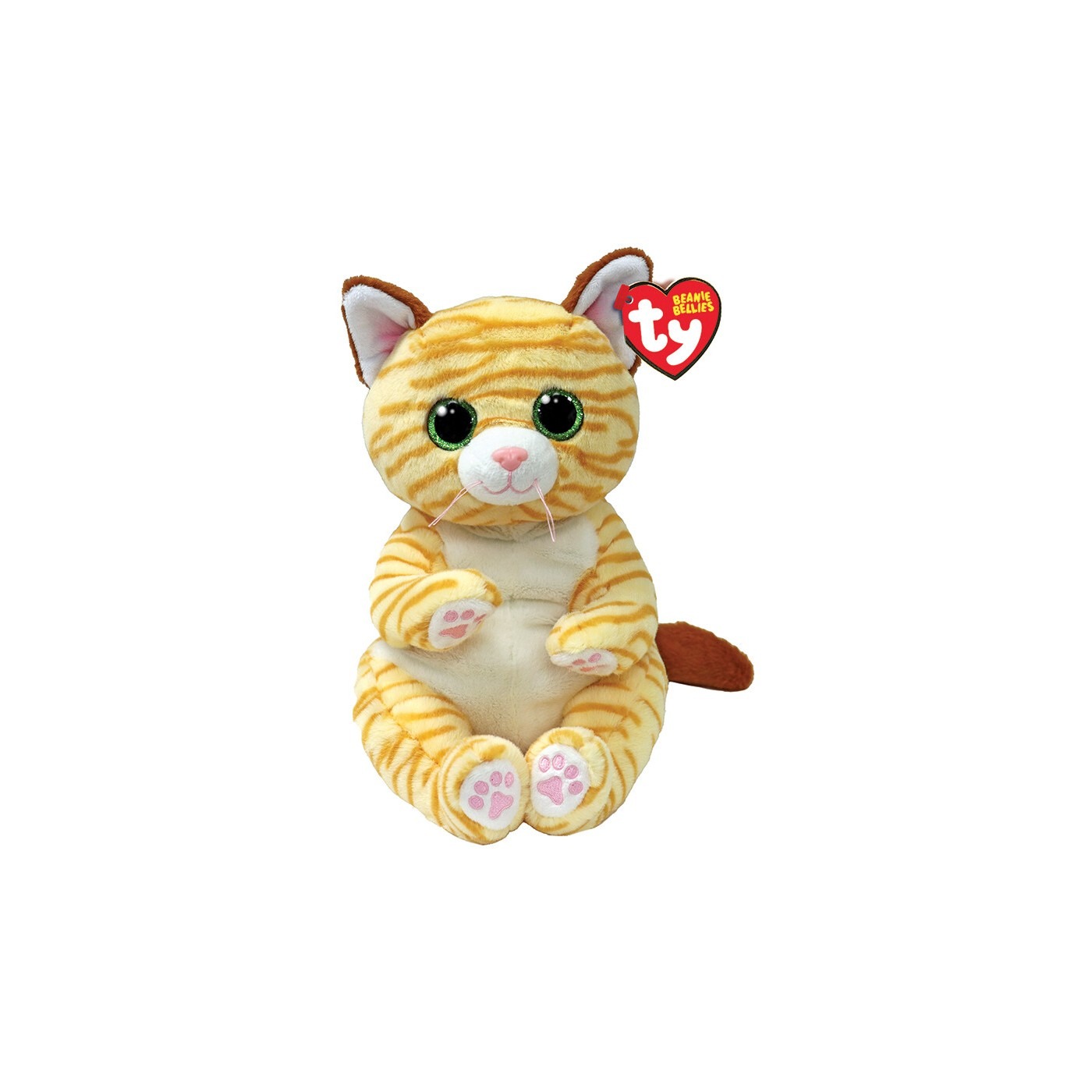 Мягкая игрушка TY Манго полосатая кошка жёлтая 15 см 779₽