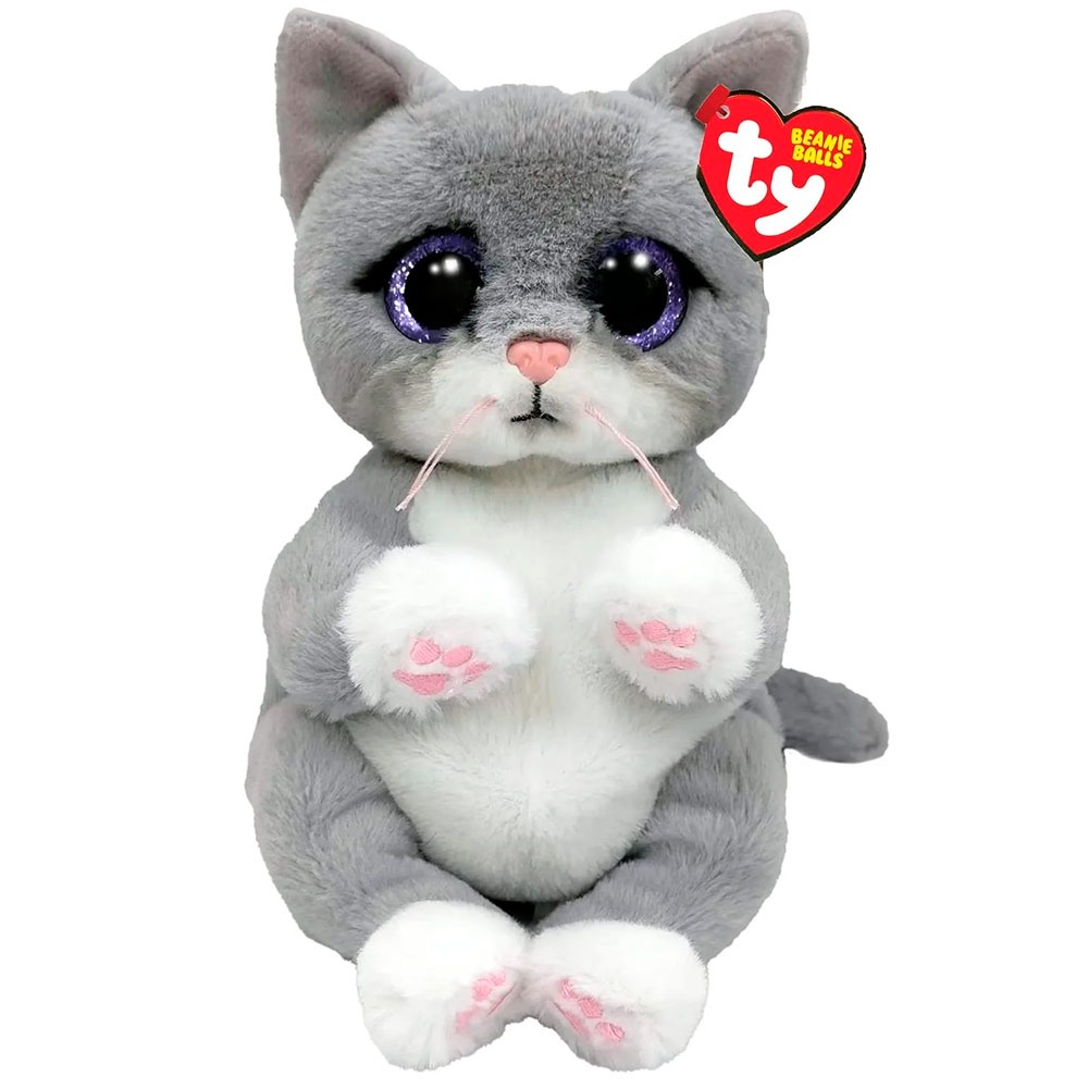 Мягкая игрушка TY Морган котёнок серый 15 см 779₽