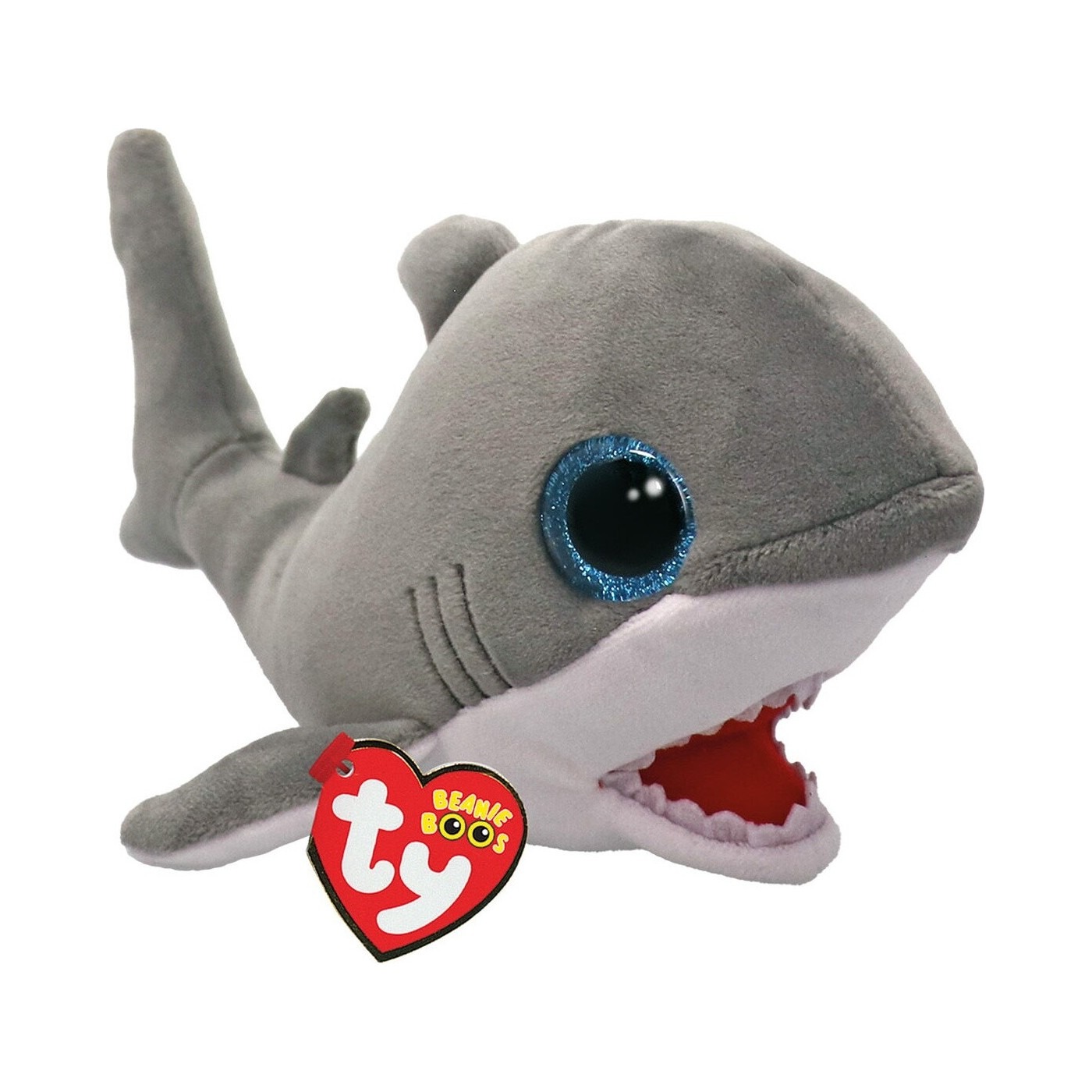 Мягкая игрушка TY Финниган акула серая 15 см 779₽