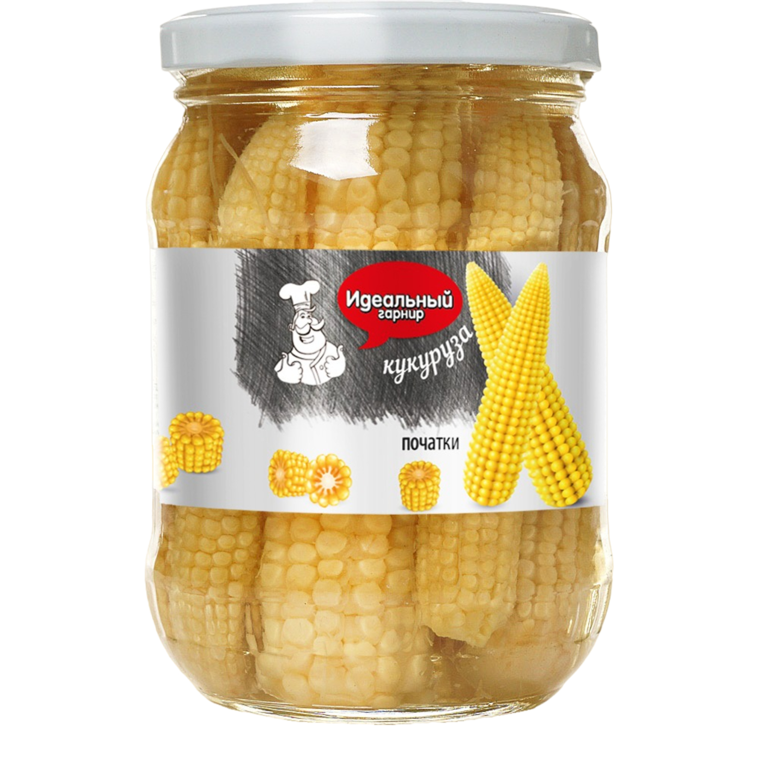Кукуруза Идеальный гарнир початки стеклянная банка 280 г 279₽