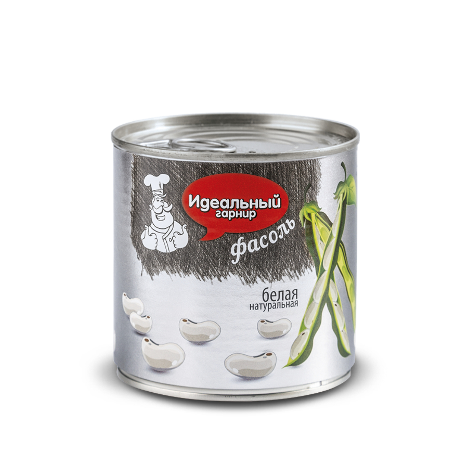Фасоль Идеальный гарнир белая жестяная банка 390 г 109₽