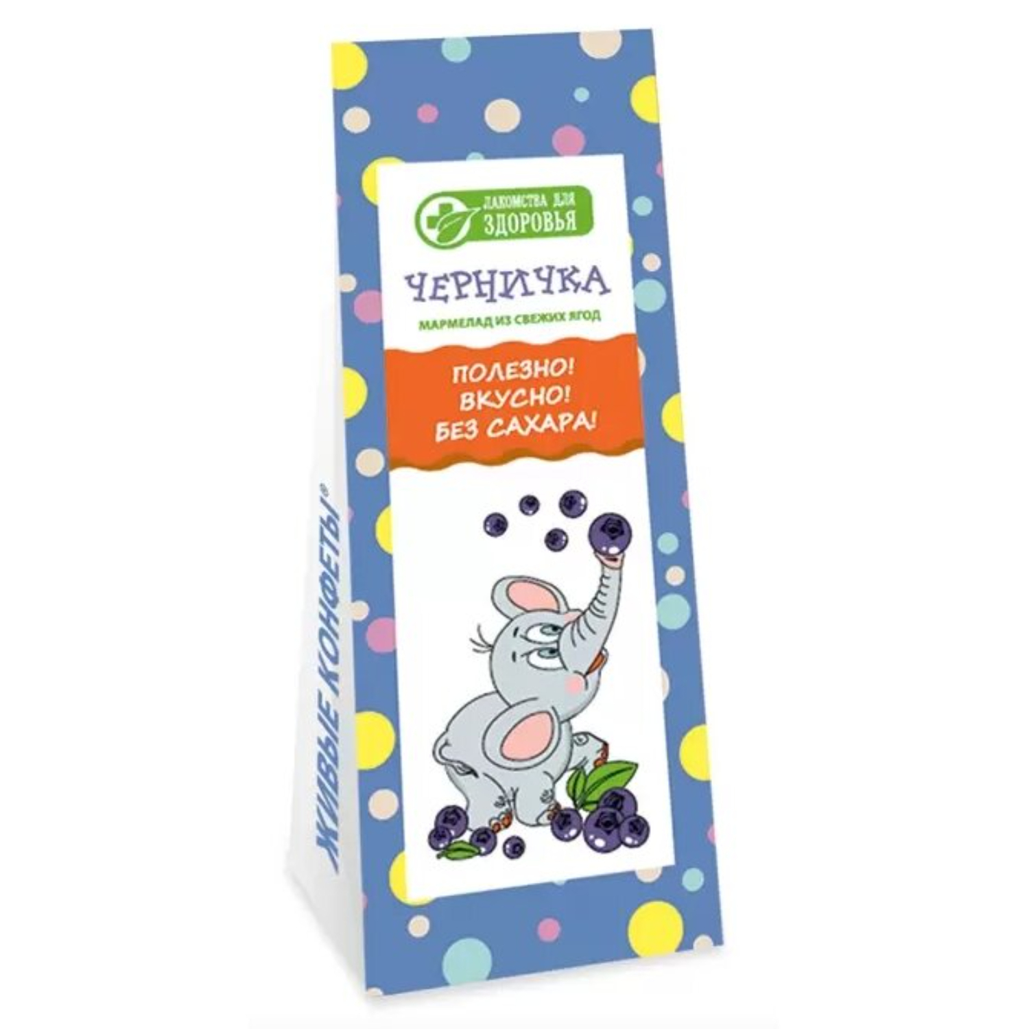 Мармелад Лакомства для здоровья без сахара черничка 105 г 149₽