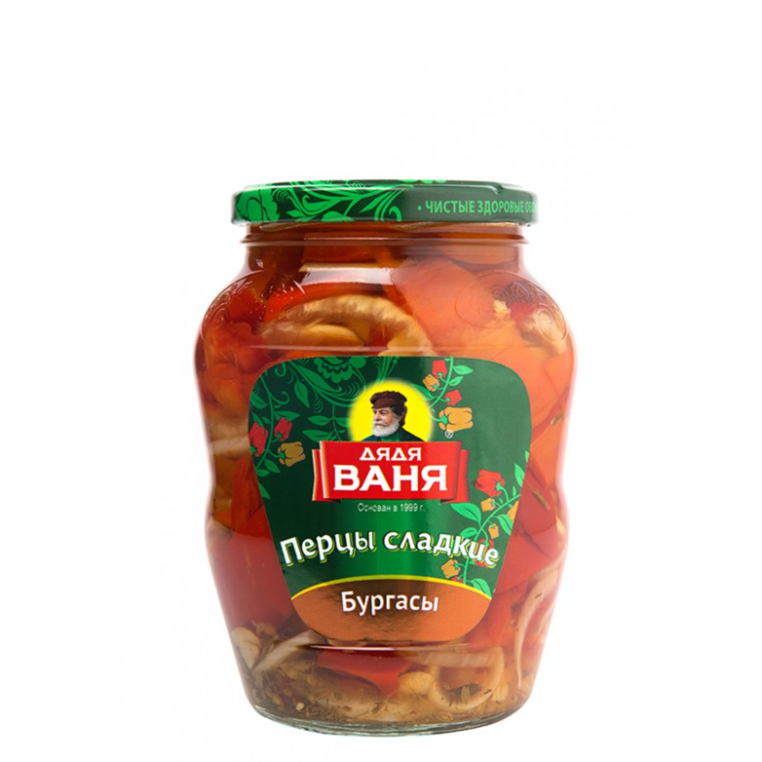 Перцы сладкие Бургасы Дядя Ваня стеклянная банка 680 г 249₽