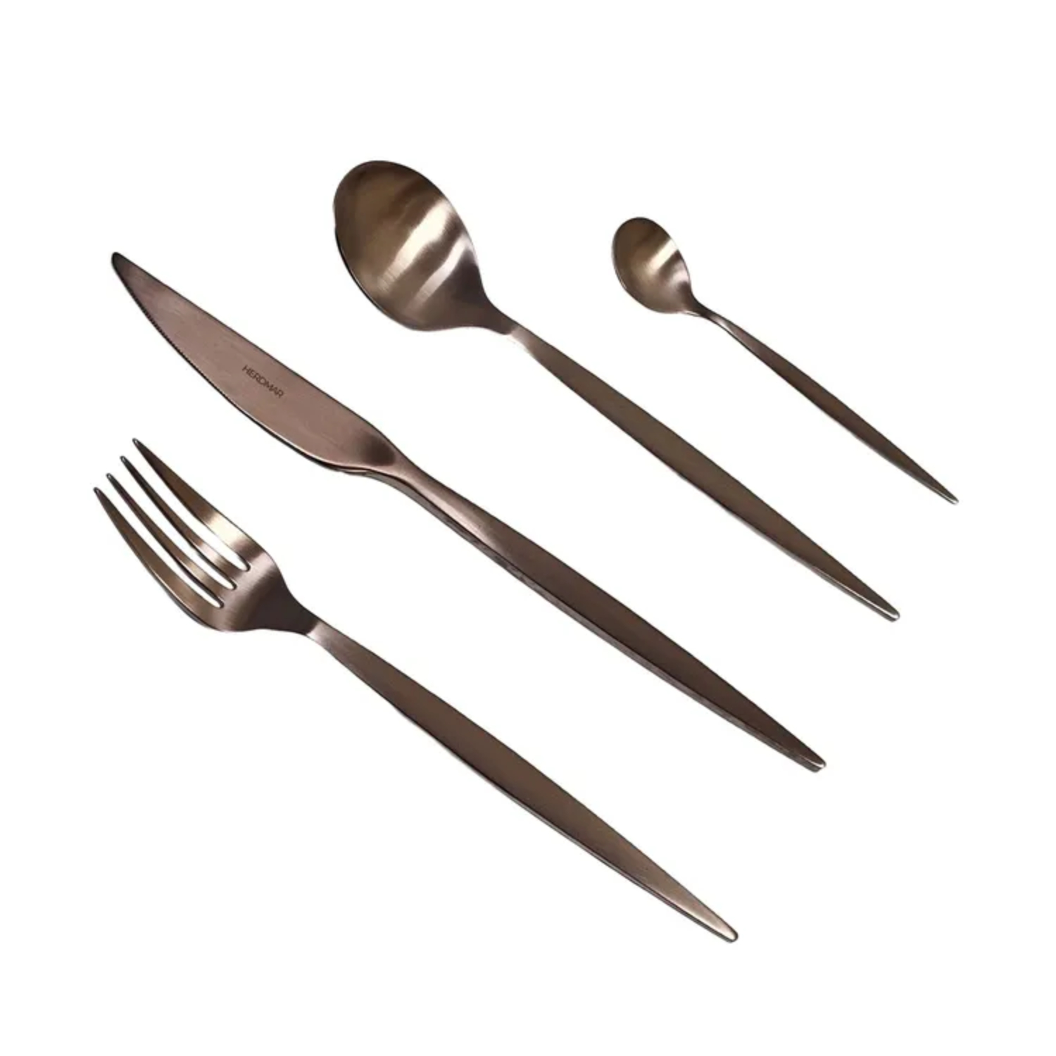Набор столовых приборов HERDMAR Kos Mat Chokolate PVD 24 предмета