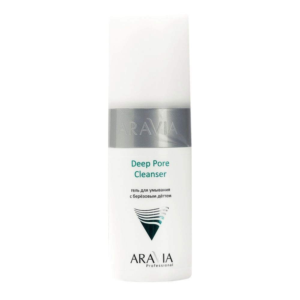 Гель для умывания с березовым дегтем Aravia Professional deep pore cleanser, 150 мл