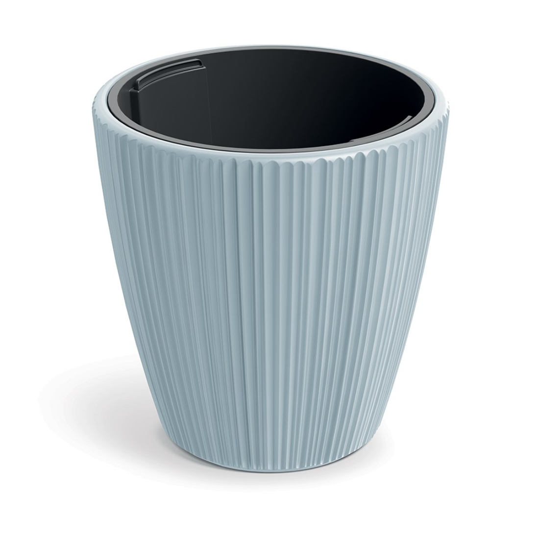 Кашпо Prosperplast Oro d39 h40 см светло-серый с вкладышем 4999₽