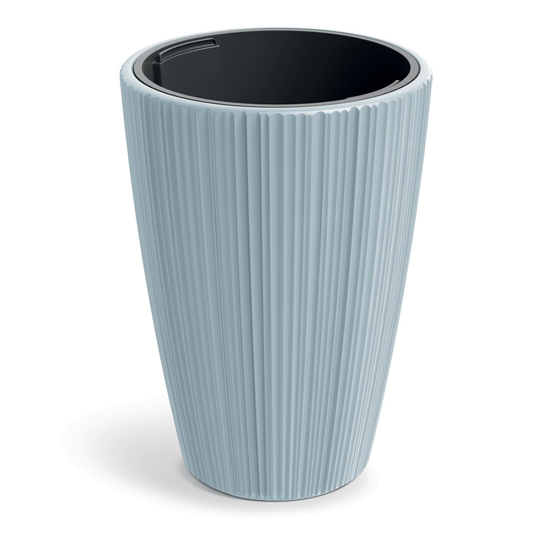 Кашпо Prosperplast Oro d39 h55 см светло-серый с вкладышем 5999₽