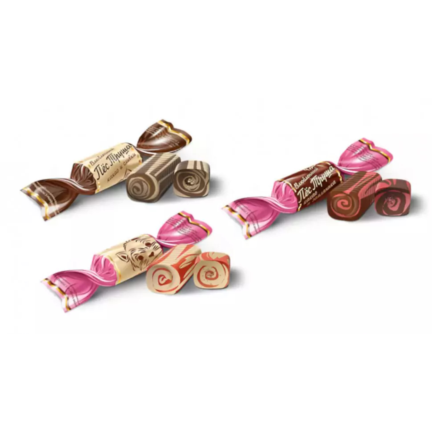 Конфеты Вольский кондитер влюбленный пёс Труша 200 г