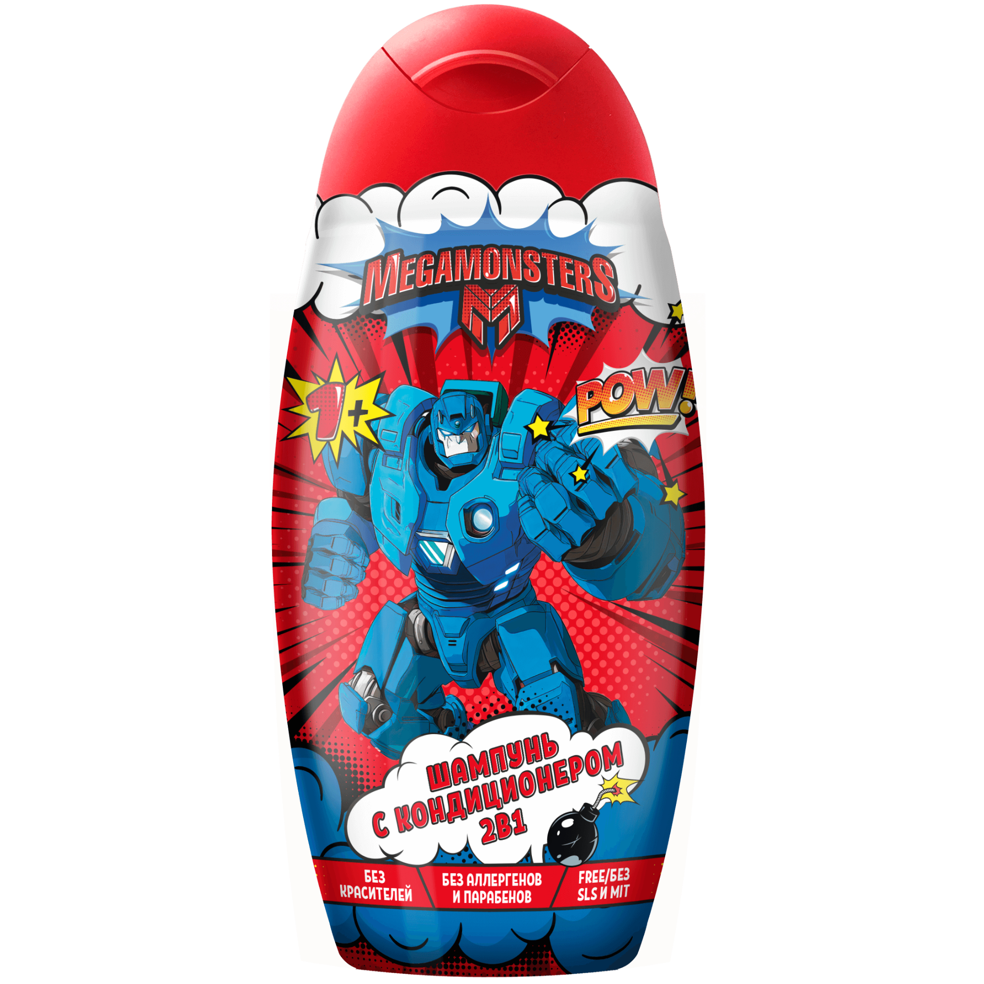 Шампунь детский с кондиционером 2в1 Мегамонстры 300мл