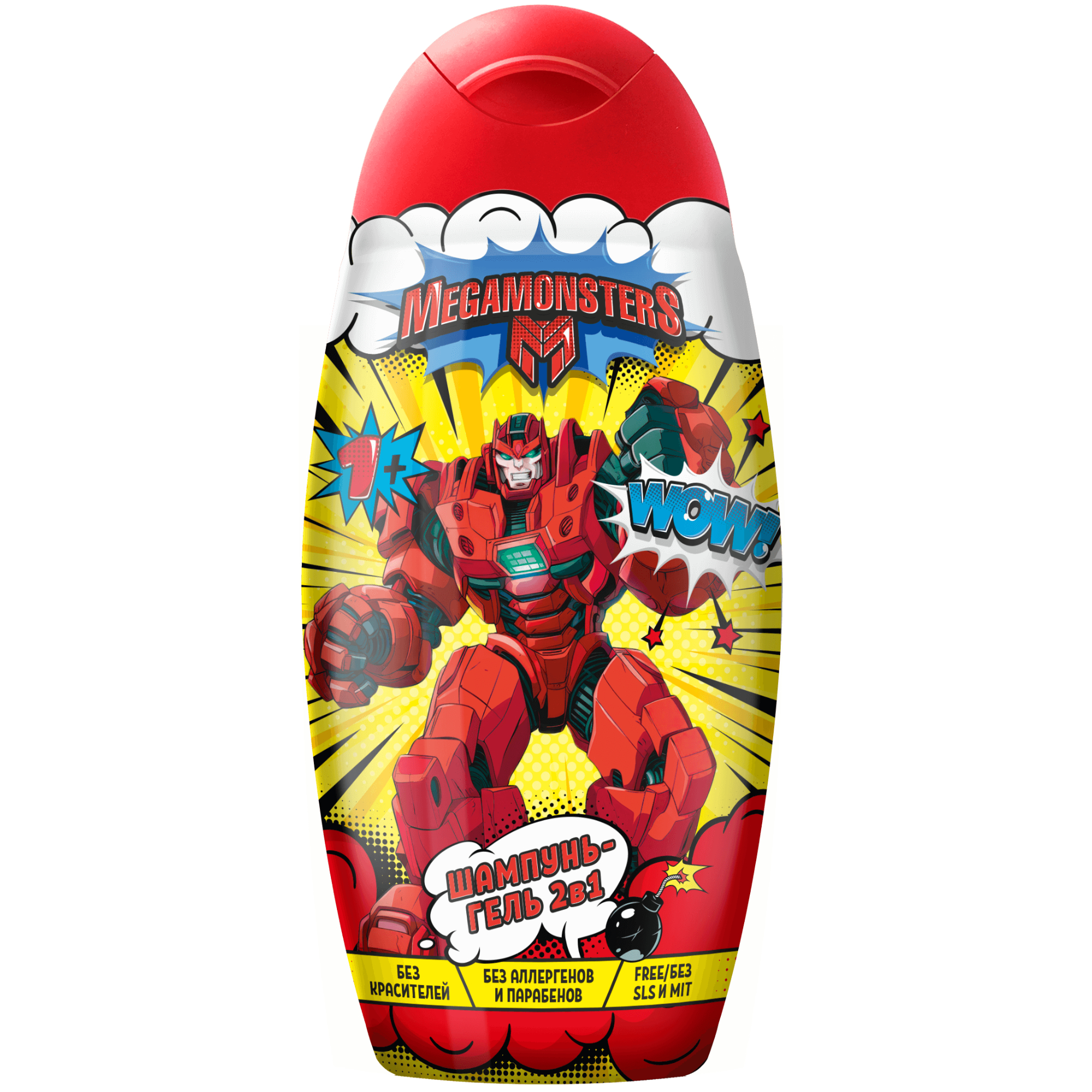 Шампунь-гель детский 2в1 Мегамонстры 300мл