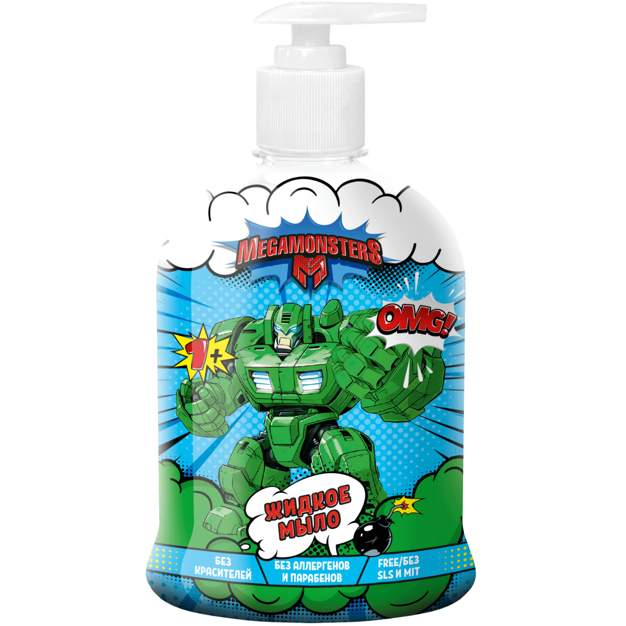 Мыло жидкое детское Мегамонстры 490мл