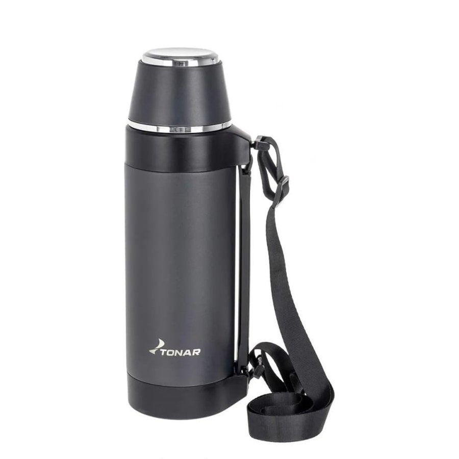Термос Тонар с ручкой серый 1500 мл