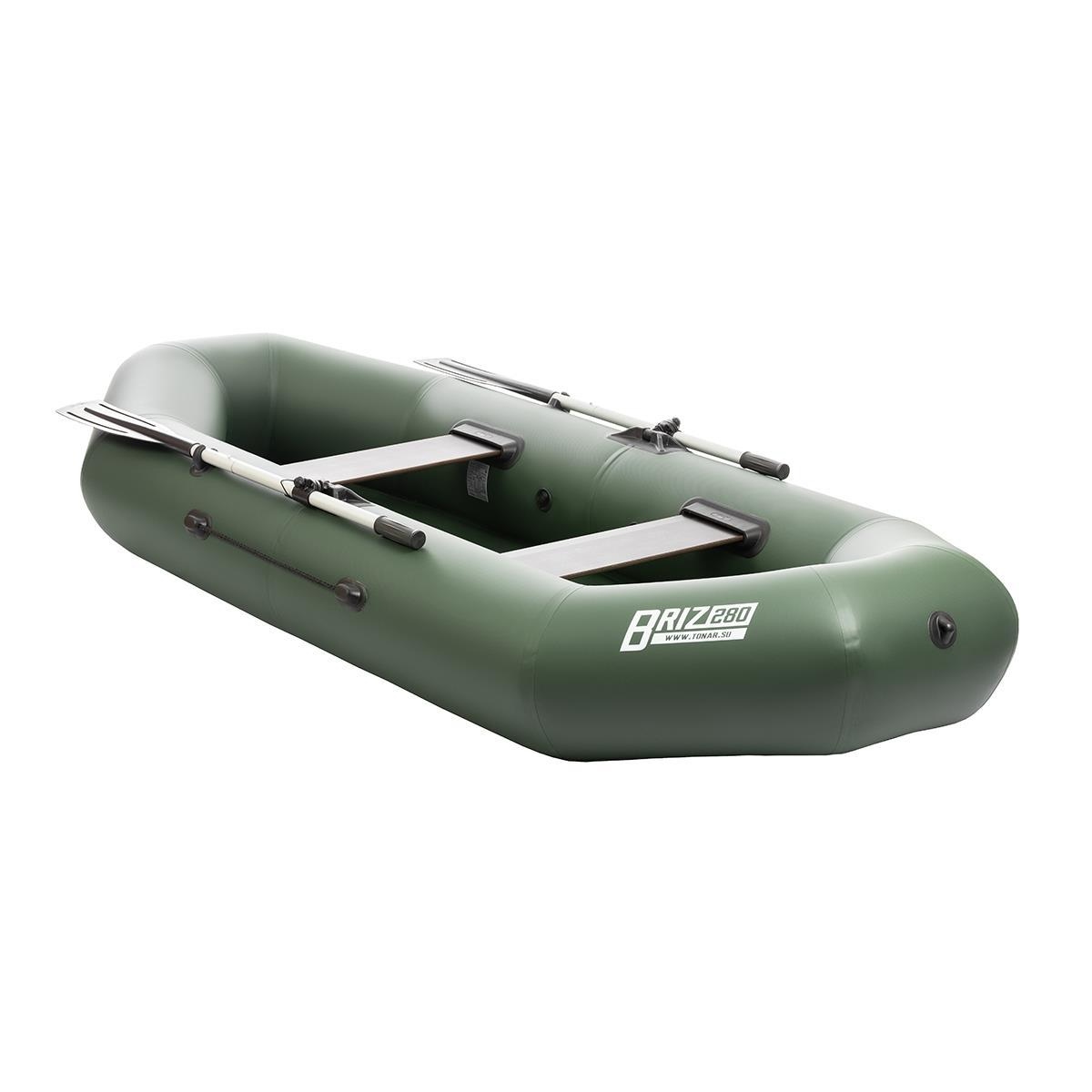 Лодка Тонар Бриз 280 зелёная 280х123 см