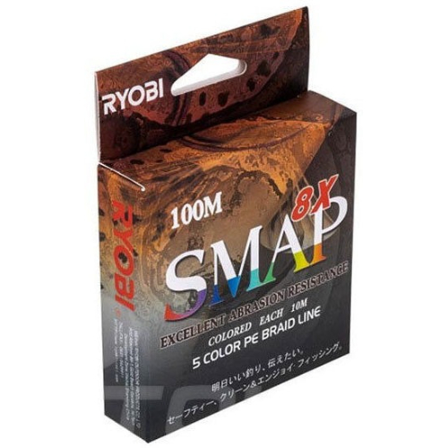 Шнур Ryobi Smap PE8X Multi colour PE 2,5/0,26 мм/100 м