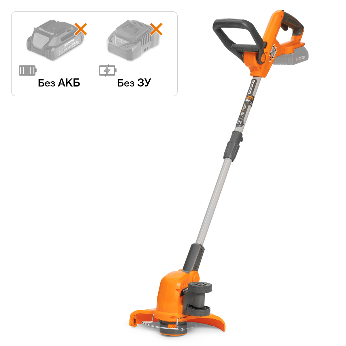 Аккумуляторный триммер DAEWOO DATR 3021Li без АКБ и ЗУ