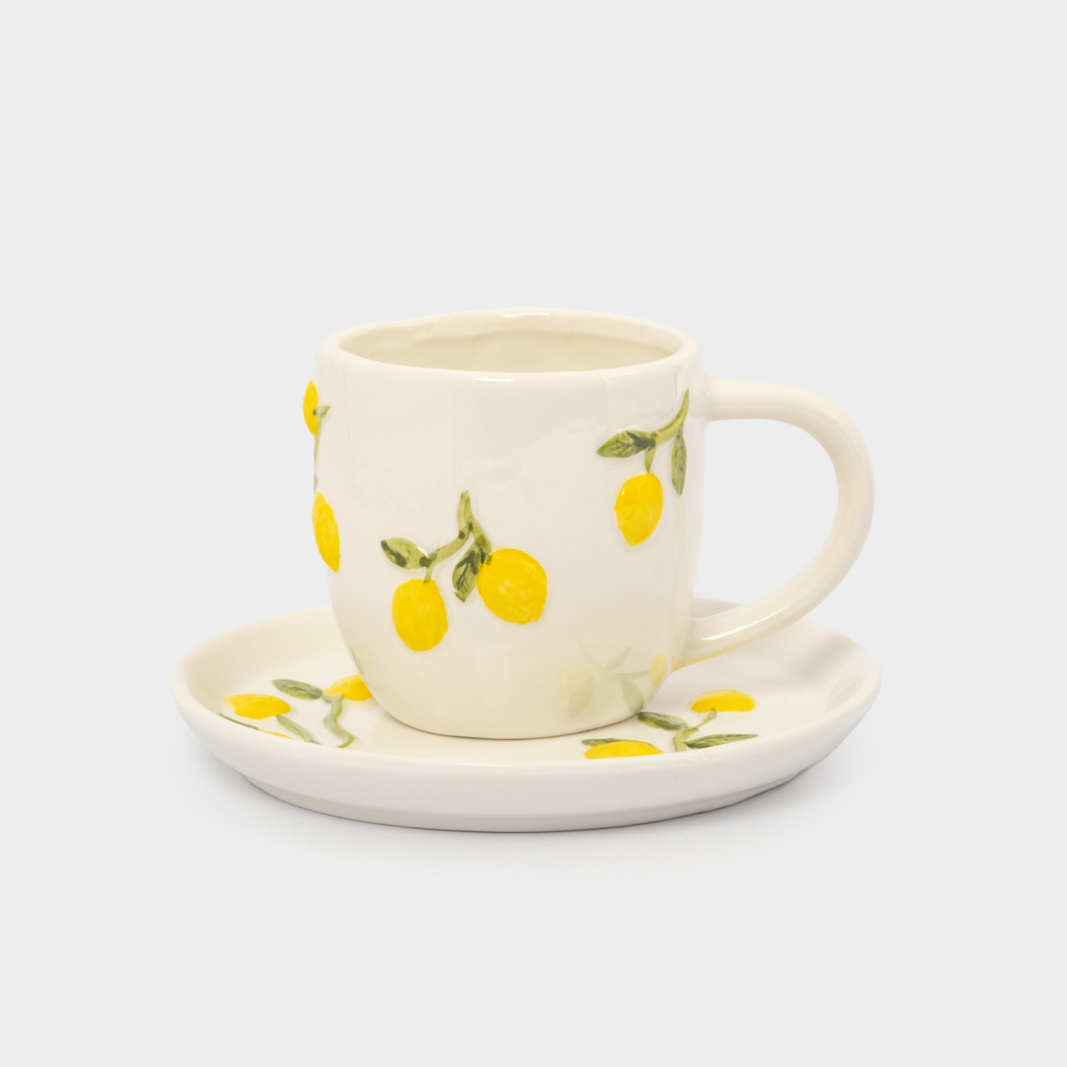 Пара чайная Anna Lafarg Лимоны, молочный, 1 персона, 300 мл